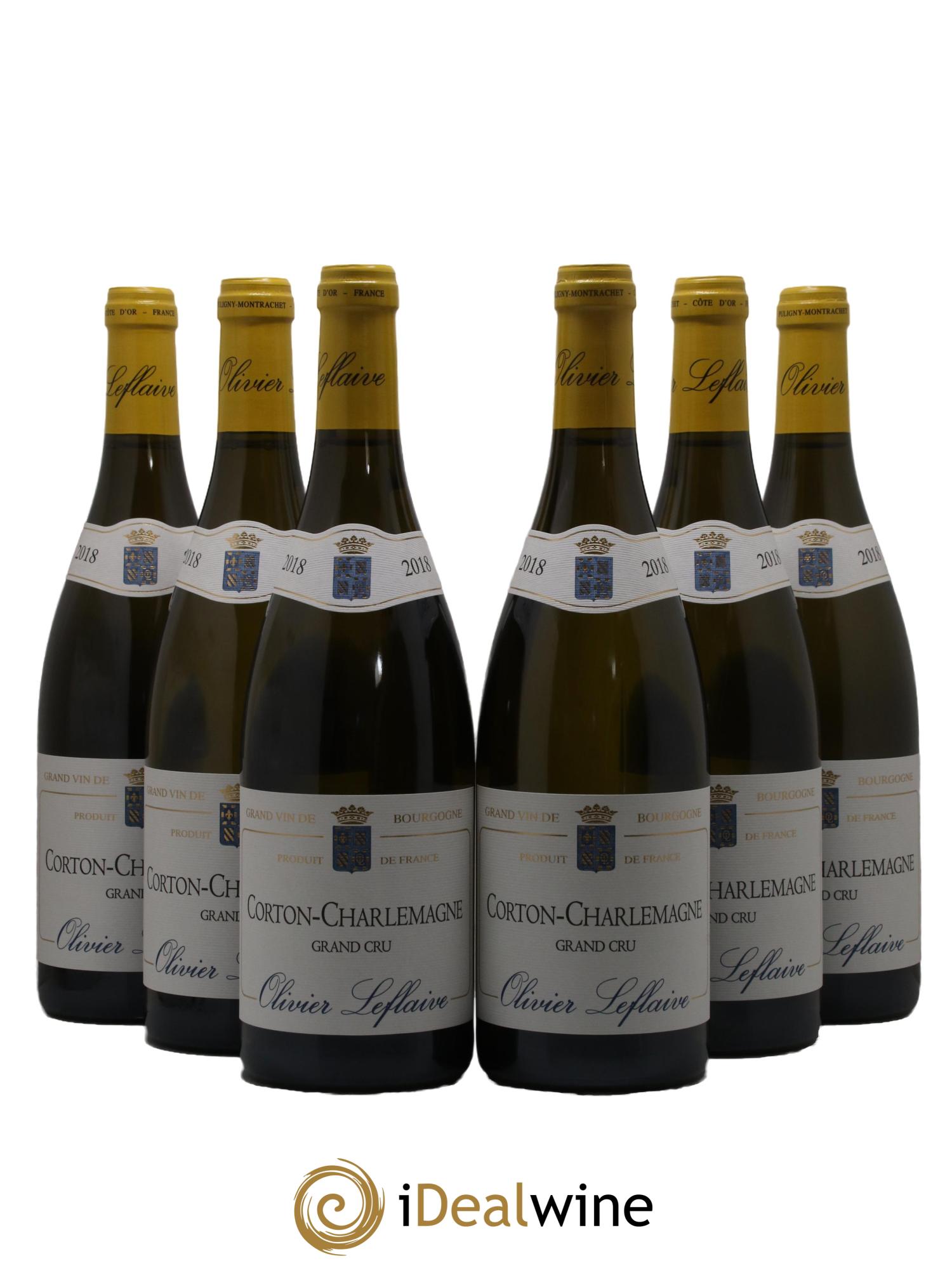 Corton-Charlemagne Grand Cru Olivier Leflaive 2018 - Lot de 6 bouteilles - 0