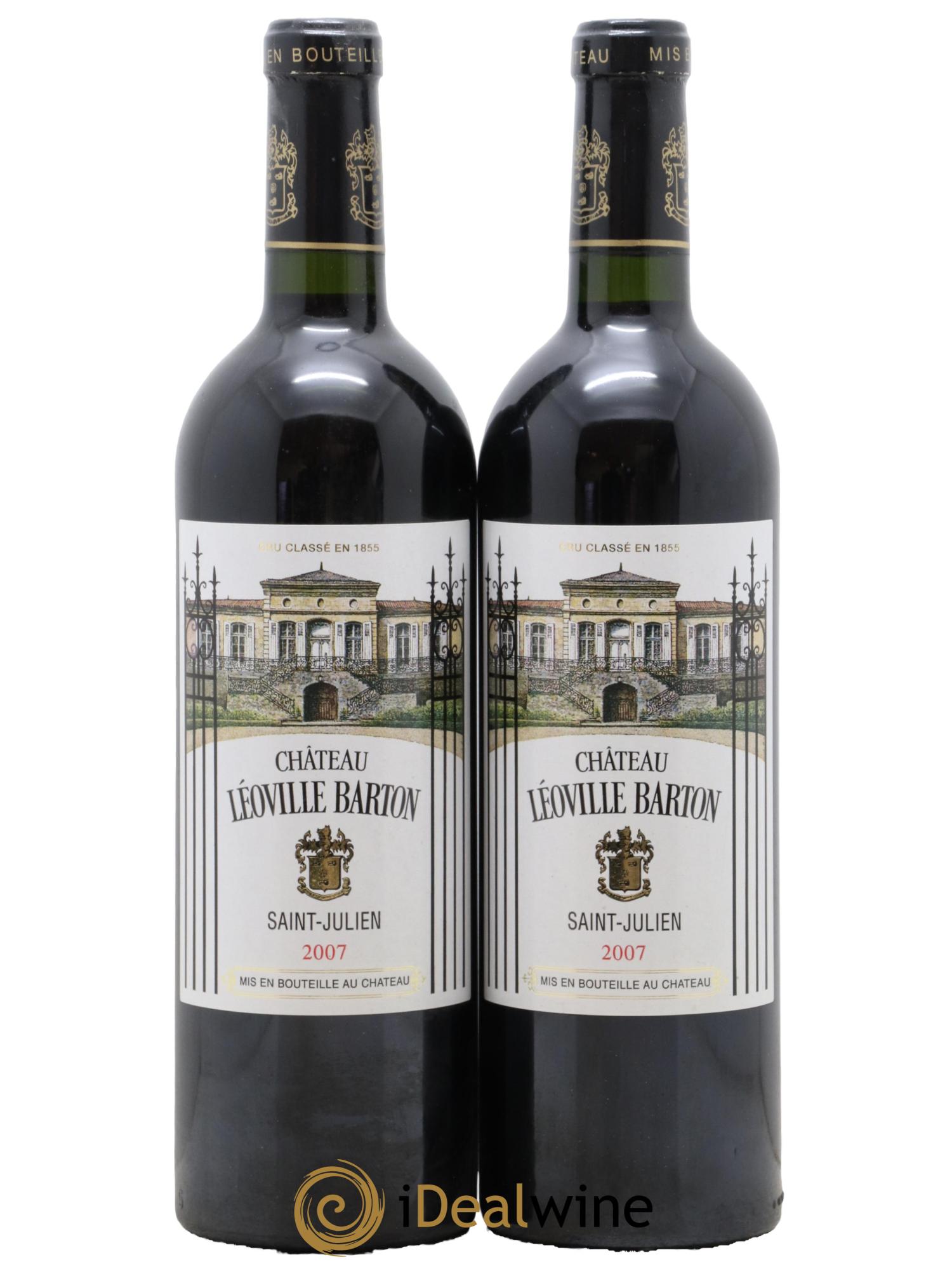 Château Léoville Barton 2ème Grand Cru Classé  2007 - Lot de 2 bouteilles - 0