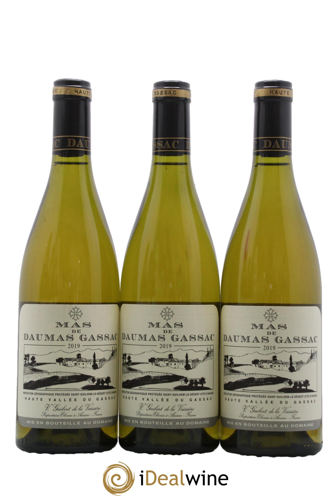 IGP St Guilhem-le-Désert - Cité d'Aniane Mas Daumas Gassac Famille Guibert de La Vaissière 2019 - Lot de 3 bouteilles - 0