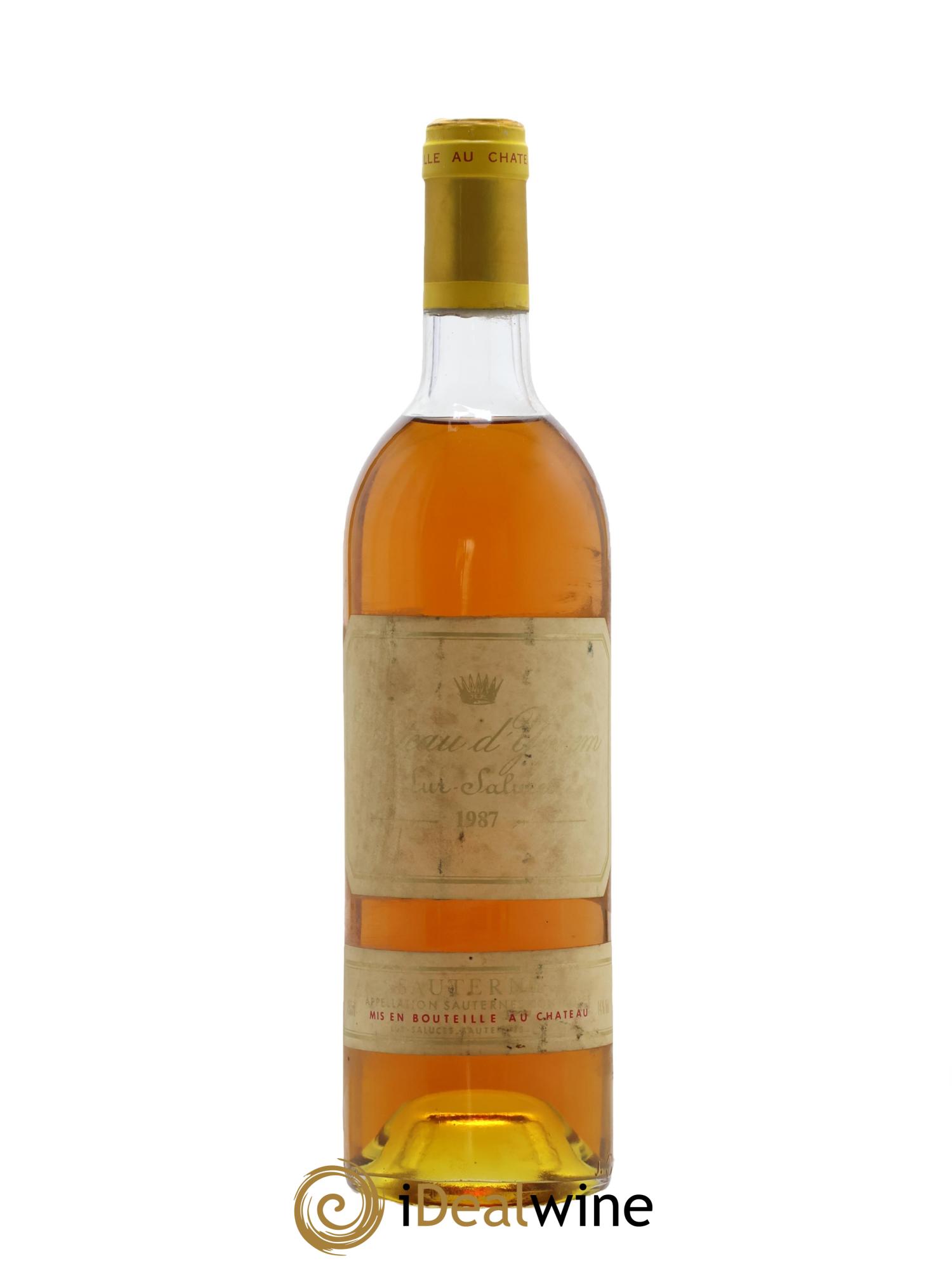 Château d' Yquem 1er Cru Classé Supérieur 1987 - Lot de 1 bouteille - 0