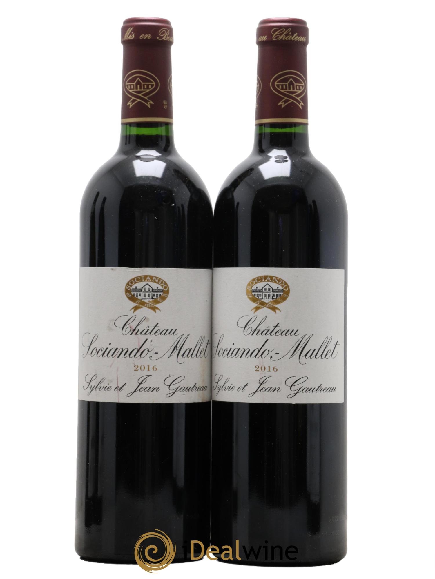 Château Sociando Mallet  2016 - Lot of 2 bottles - 0