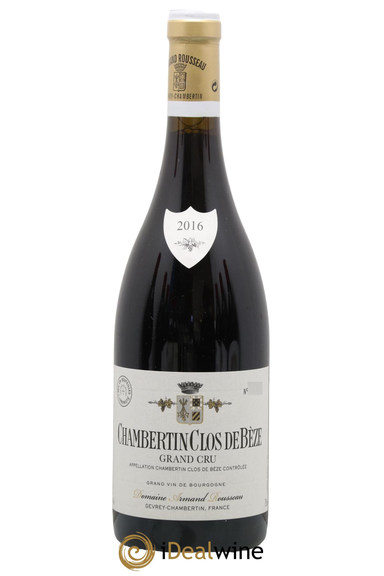 Chambertin Clos de Bèze Grand Cru Armand Rousseau (Domaine) 2016 - Posten von 1 Flasche - 0