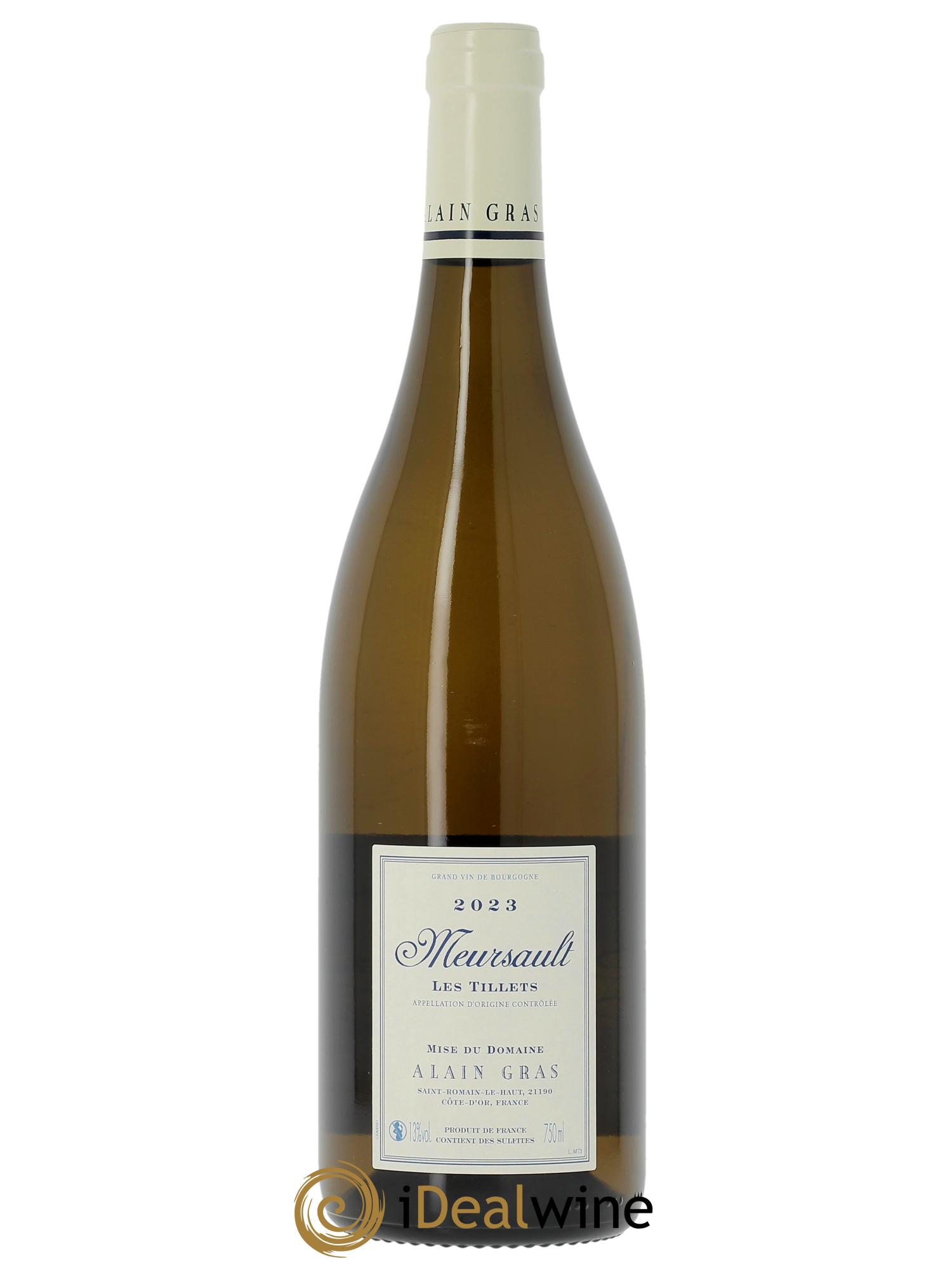 Meursault Les Tillets Alain Gras 2023 - Lotto di 1 bottiglia - 1