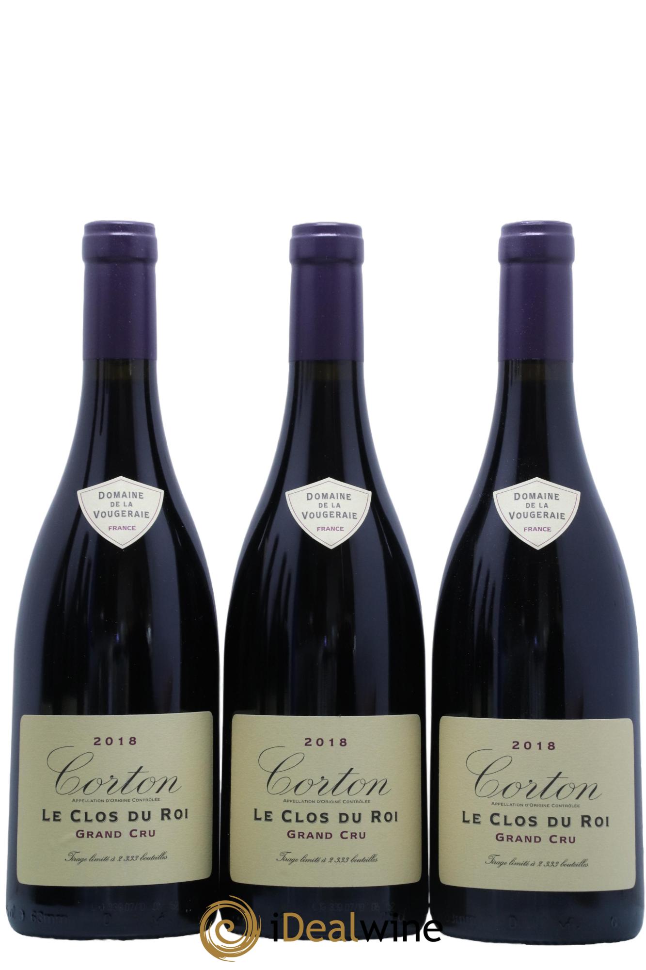 Corton Grand Cru Le Clos du Roi La Vougeraie 2018 - Lot de 6 bouteilles - 3