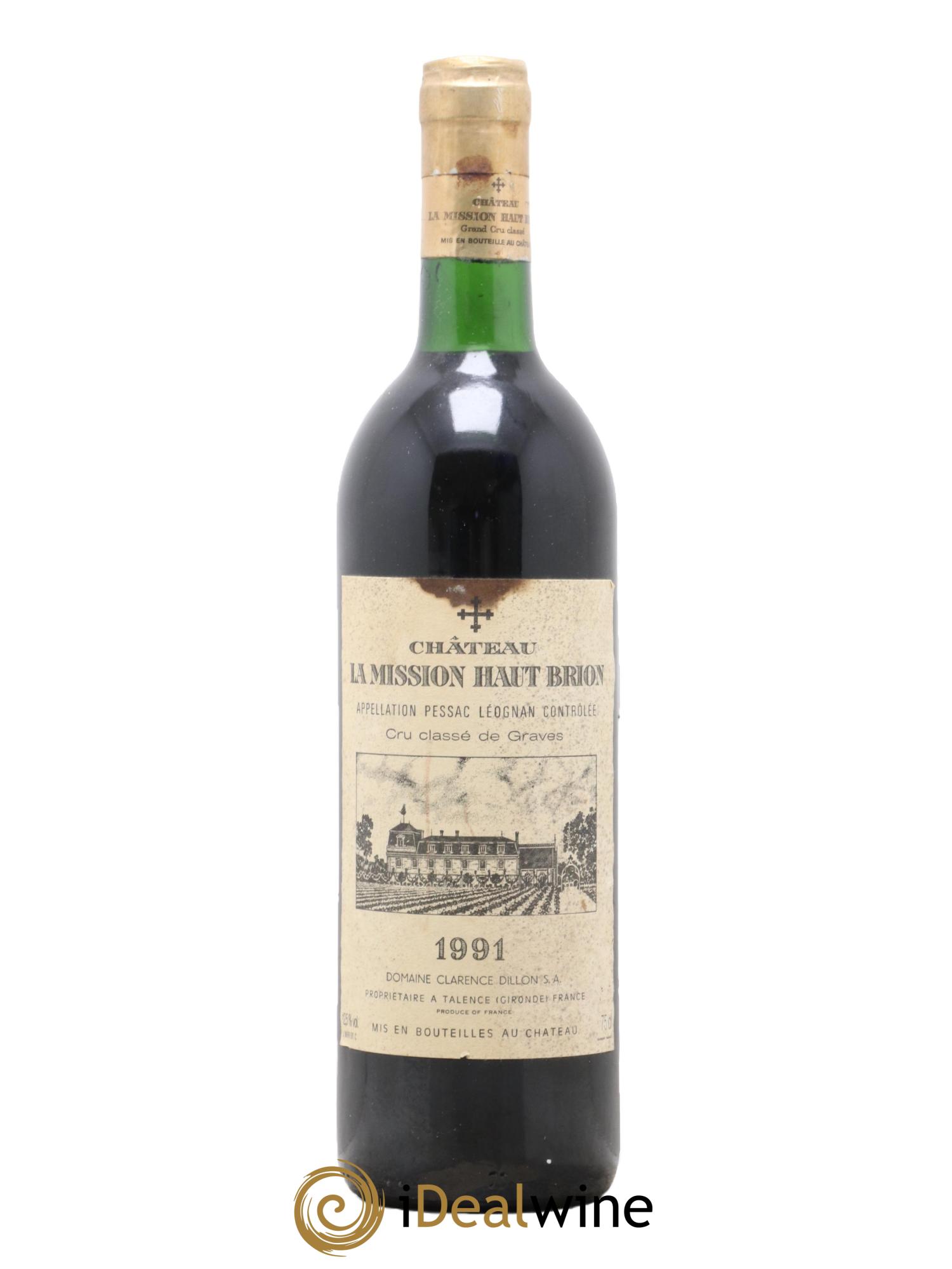 Château la Mission Haut-Brion Cru Classé de Graves 1991 - Posten von 1 Flasche - 0