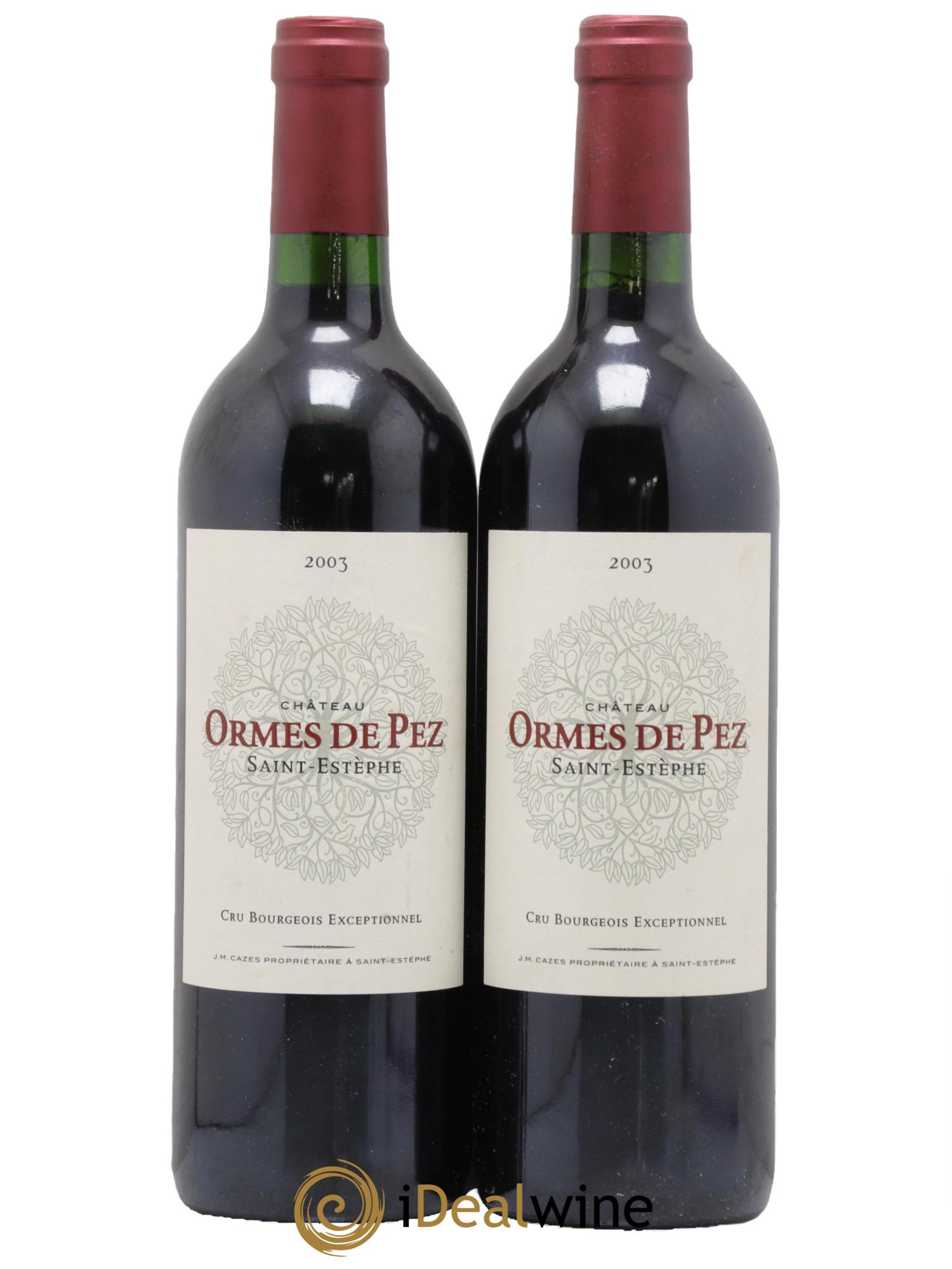 Château les Ormes de Pez 2003 - Lot de 2 bouteilles - 0