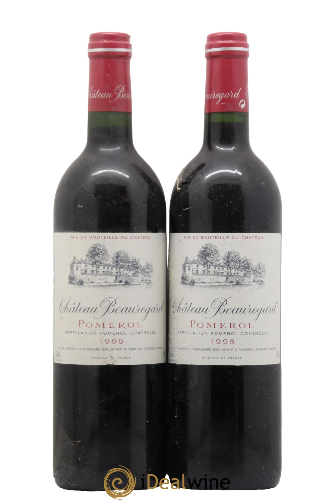 Château Beauregard 1998 - Lot de 2 bouteilles - 0