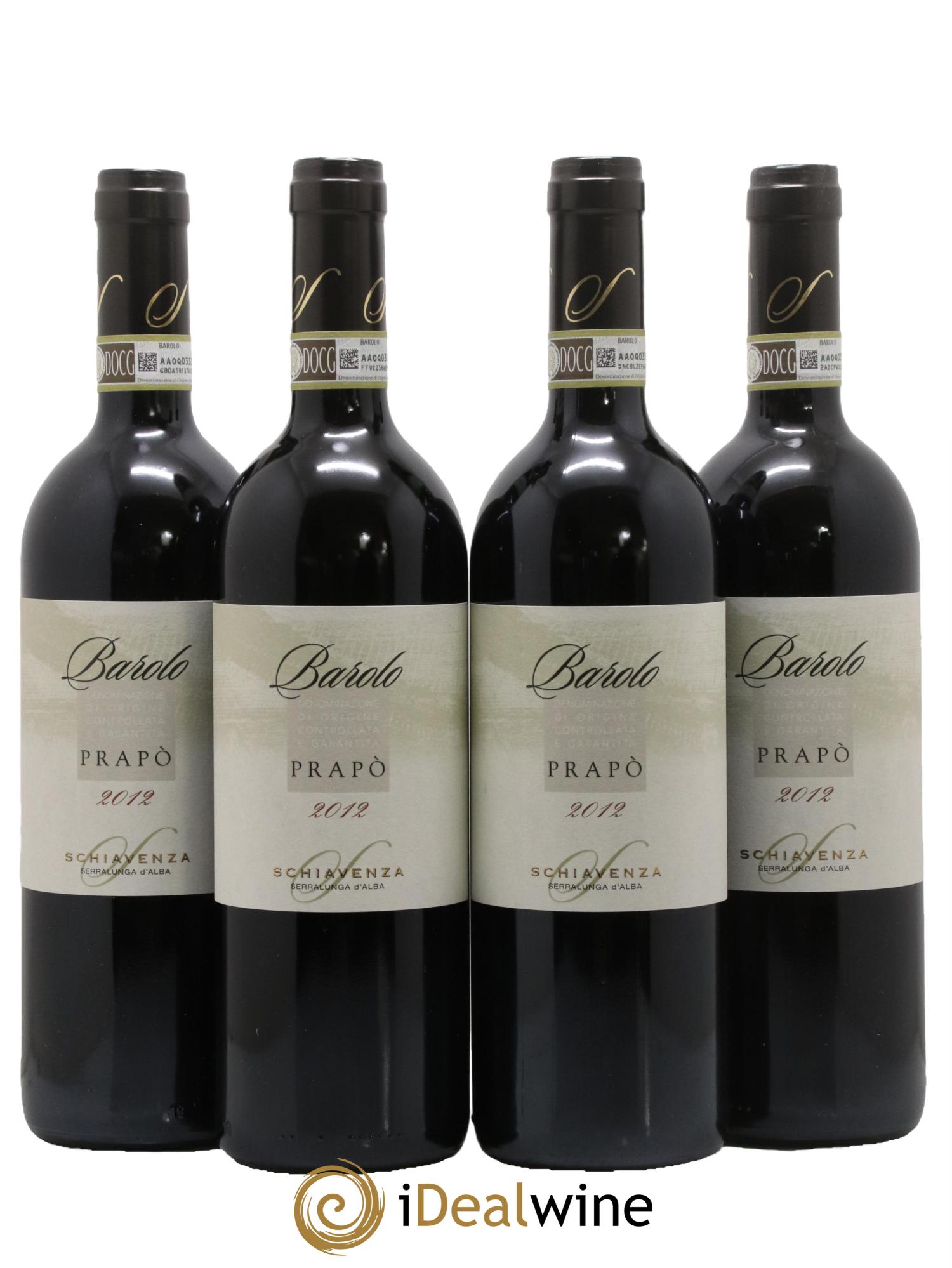 Barolo DOCG Prapo Schiavenza 2012 - Lotto di 4 bottiglie - 0