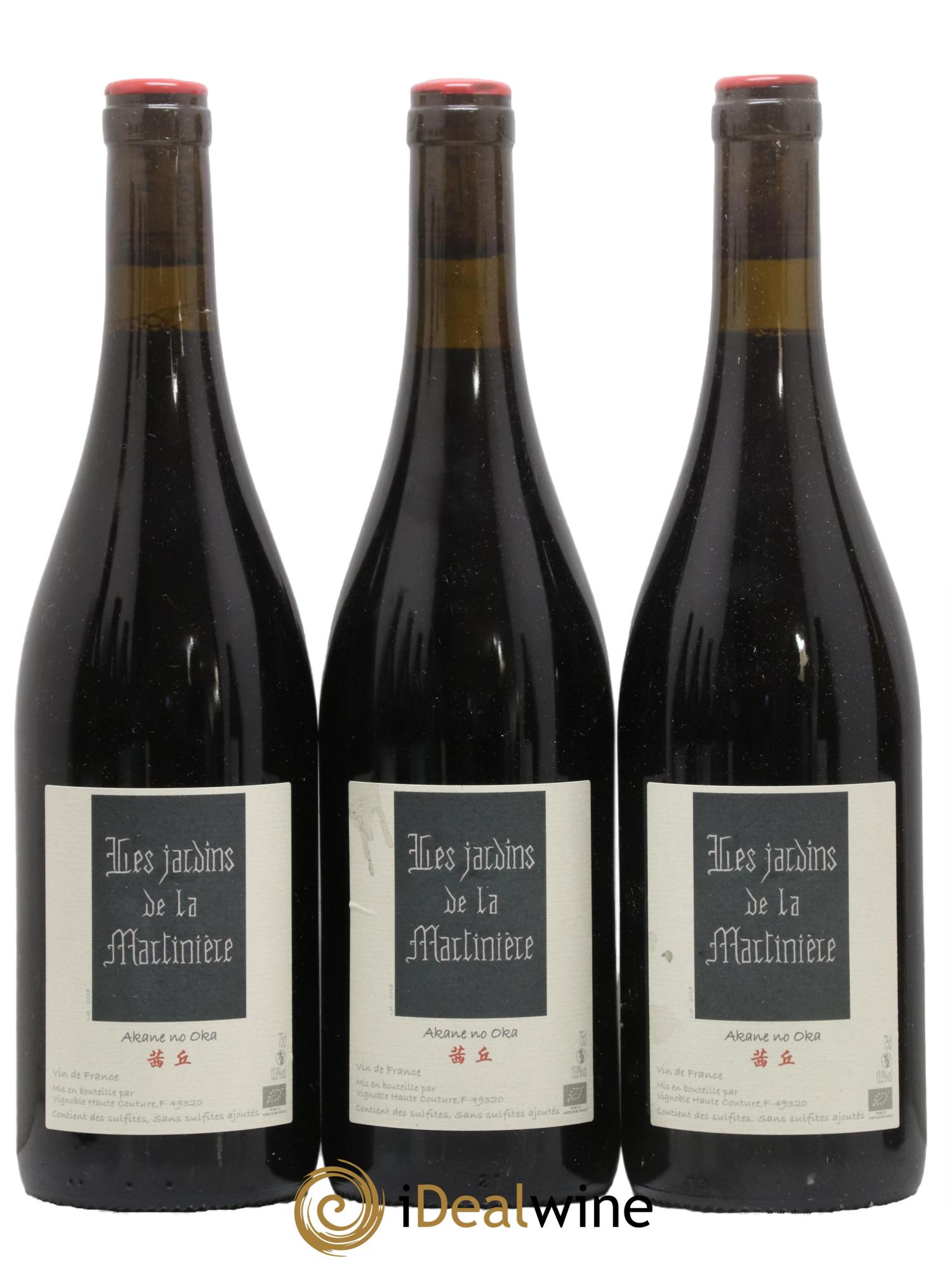 Vin de France Akane No Oka Les Jardins de la Martinière 2018 - Lot of 3 bottles - 0