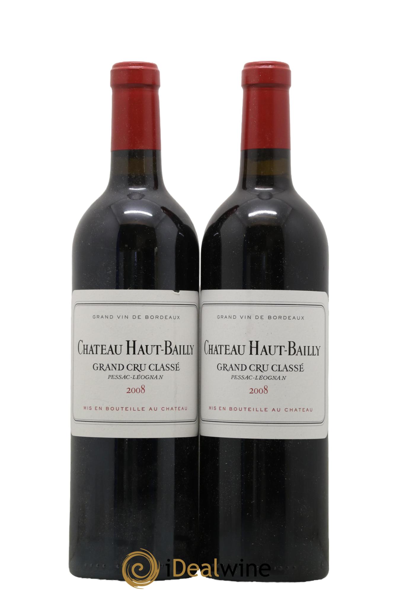 Château Haut-Bailly Cru Classé de Graves 2008 - Posten von 2 Flaschen - 0