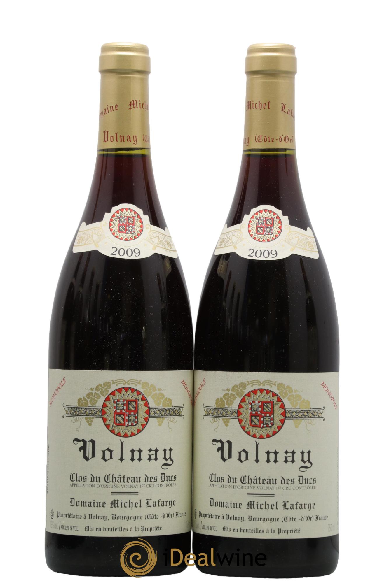 Volnay 1er Cru Clos du Château des Ducs Lafarge (Domaine) 2009 - Lot of 2 bottles - 0