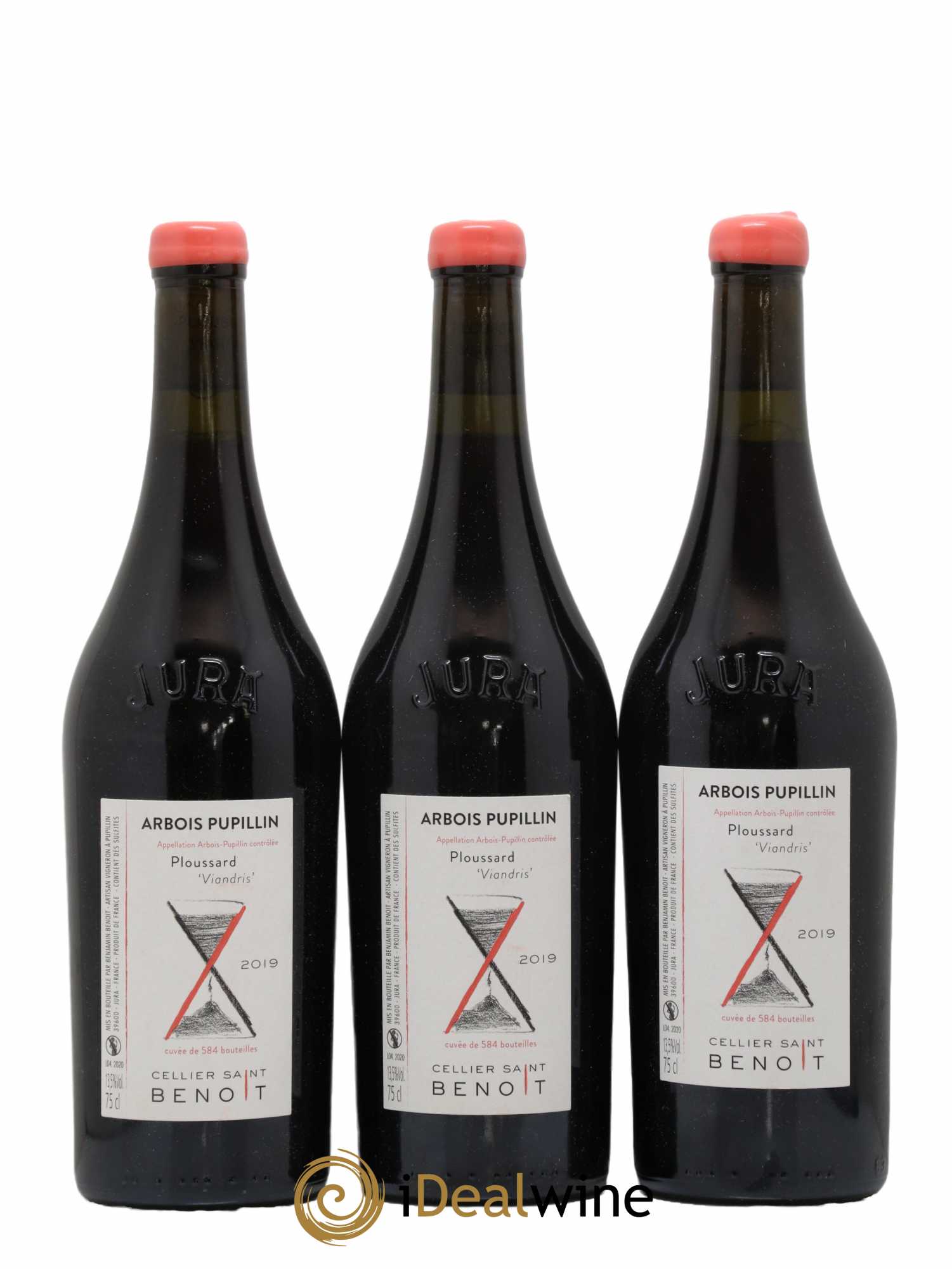 Arbois  Viandris Cellier Saint Benoît 2019 - Lot de 3 bouteilles - 0