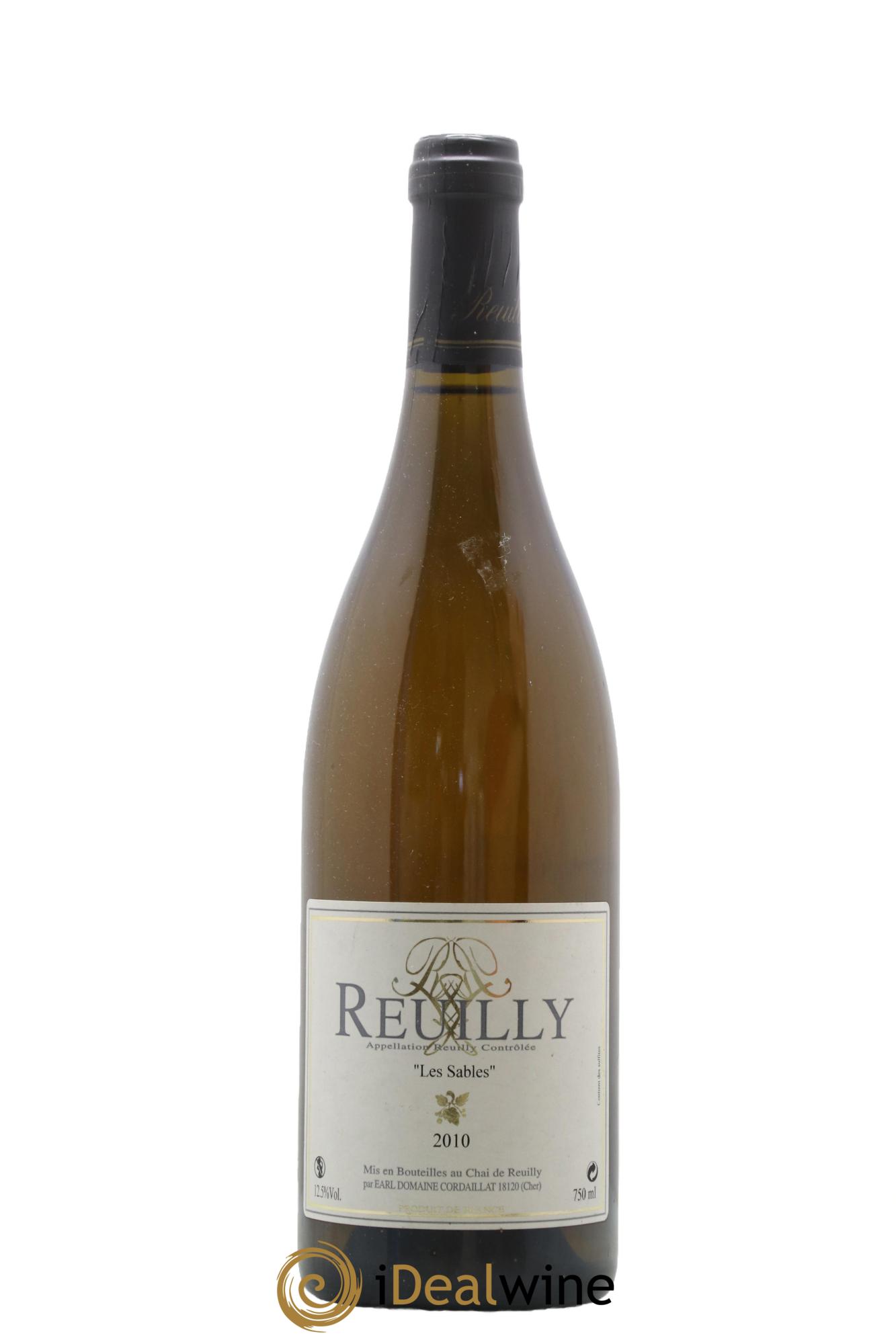 Reuilly Les Sables Cordaillat 2010 - Lot de 1 bouteille - 0