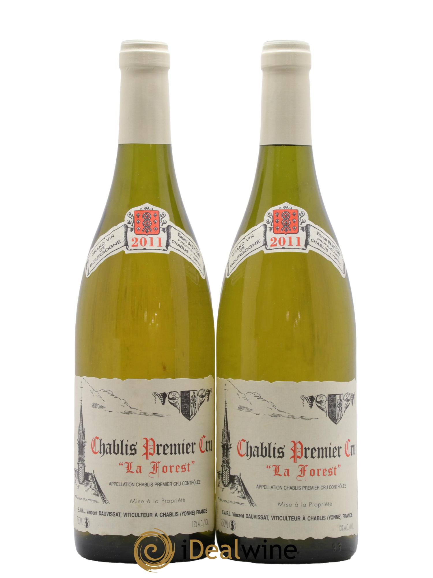 Chablis 1er Cru La Forest Vincent Dauvissat (Domaine) 2011 - Lot de 2 bouteilles - 0