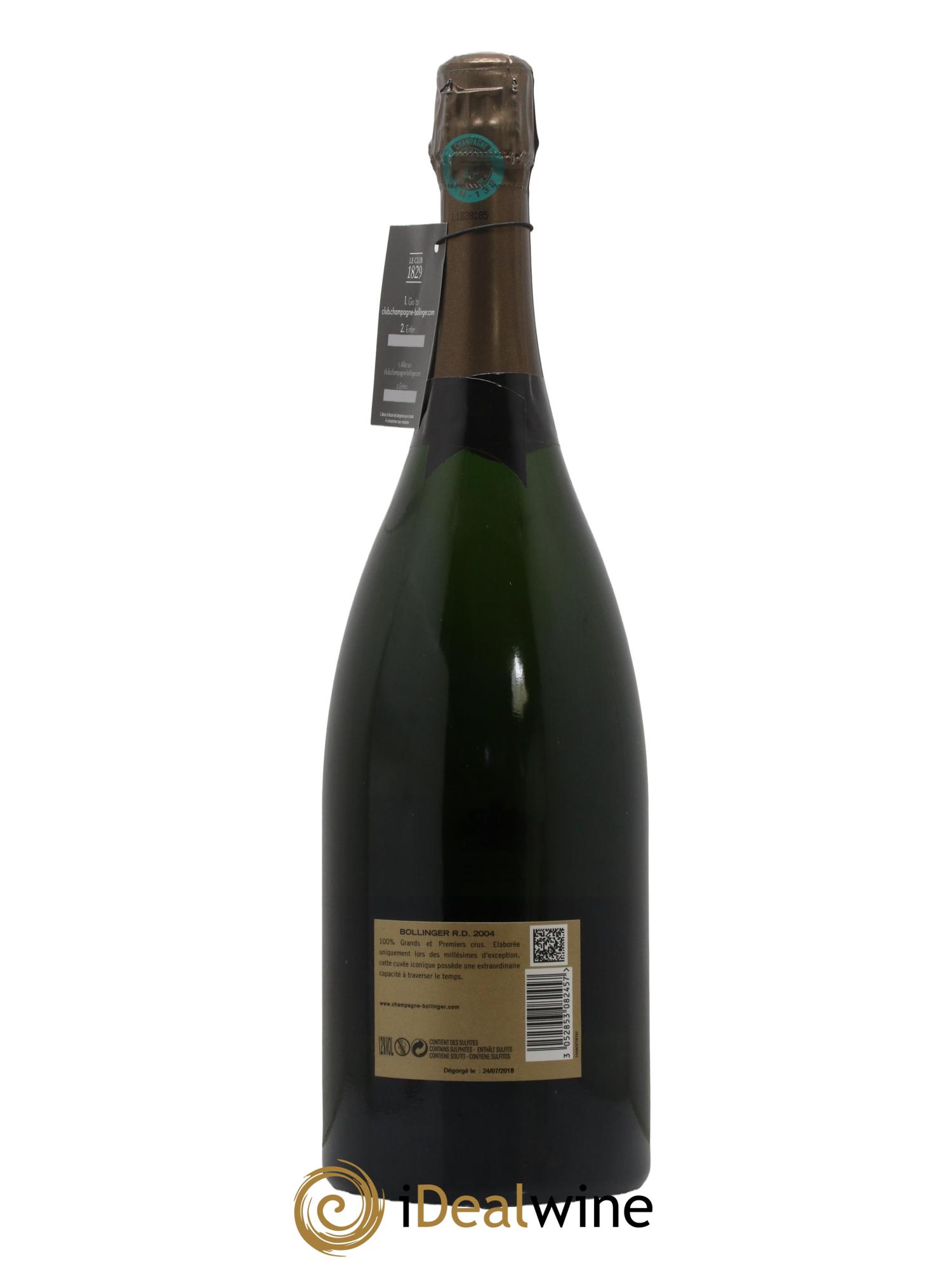 R.D. Extra Brut Bollinger 2004 - Lot of 1 magnum - 1