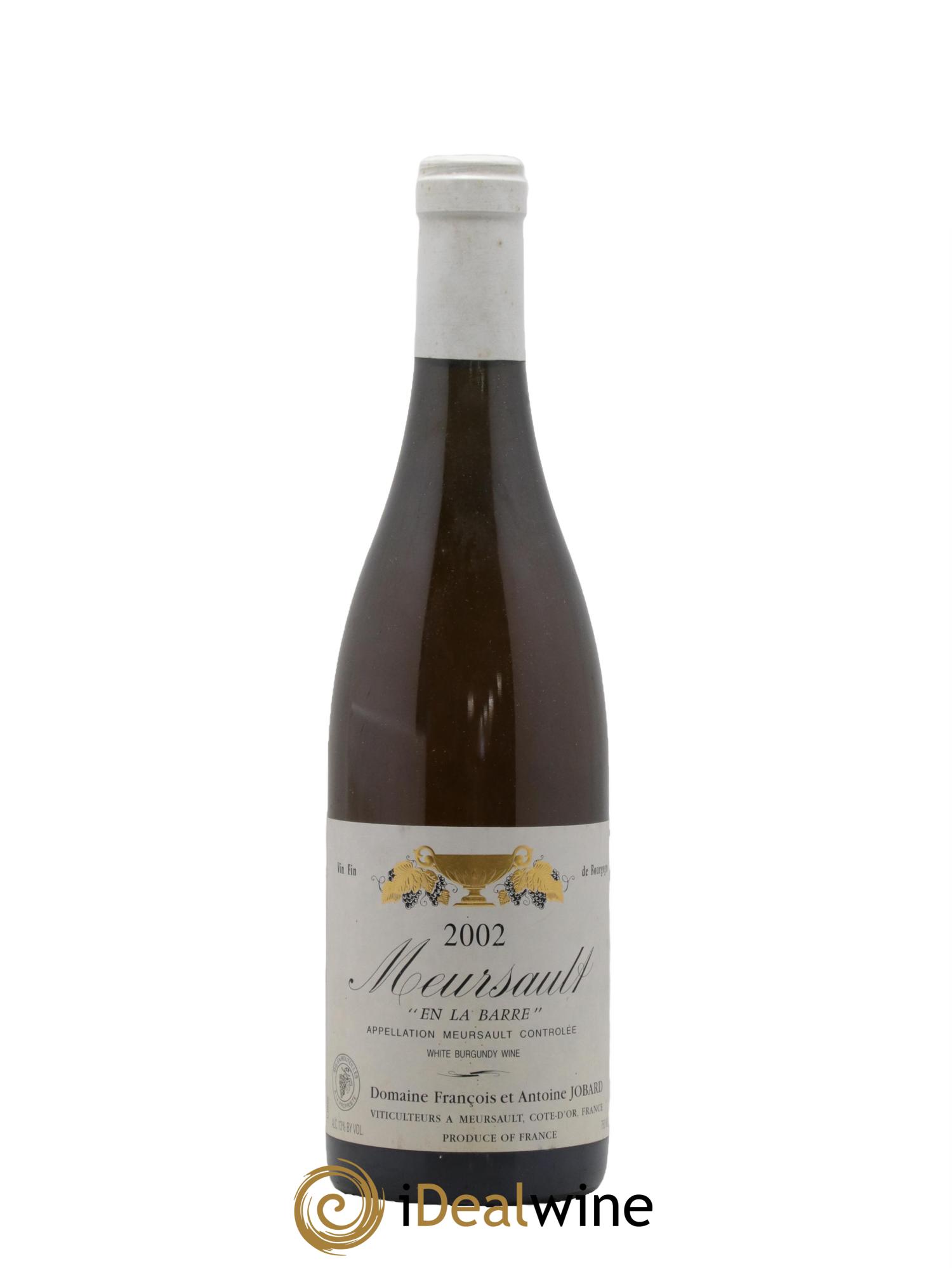 Meursault En la Barre François et Antoine Jobard (Domaine) 2002 - Lot de 1 bouteille - 0