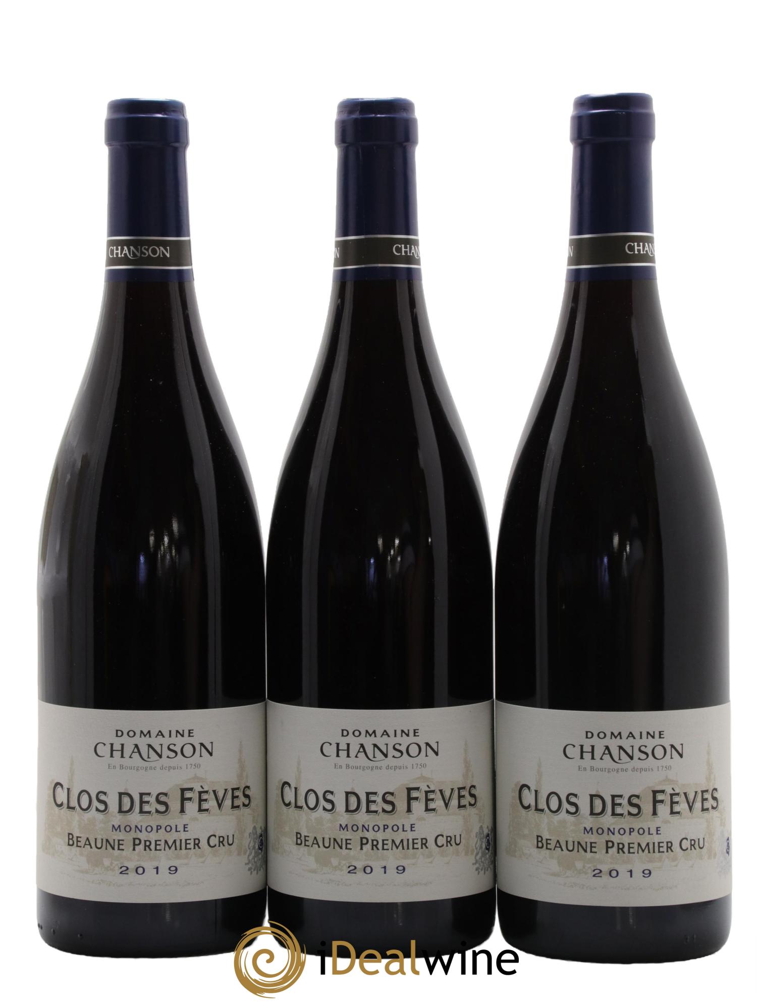 Beaune 1er Cru Clos des Fèves Chanson 2019 - Posten von 3 Flaschen - 0