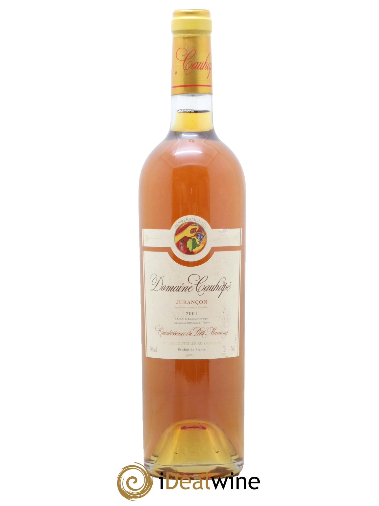 Jurançon Quintessence du Petit Manseng Cauhapé 2001 - Posten von 1 Flasche - 0