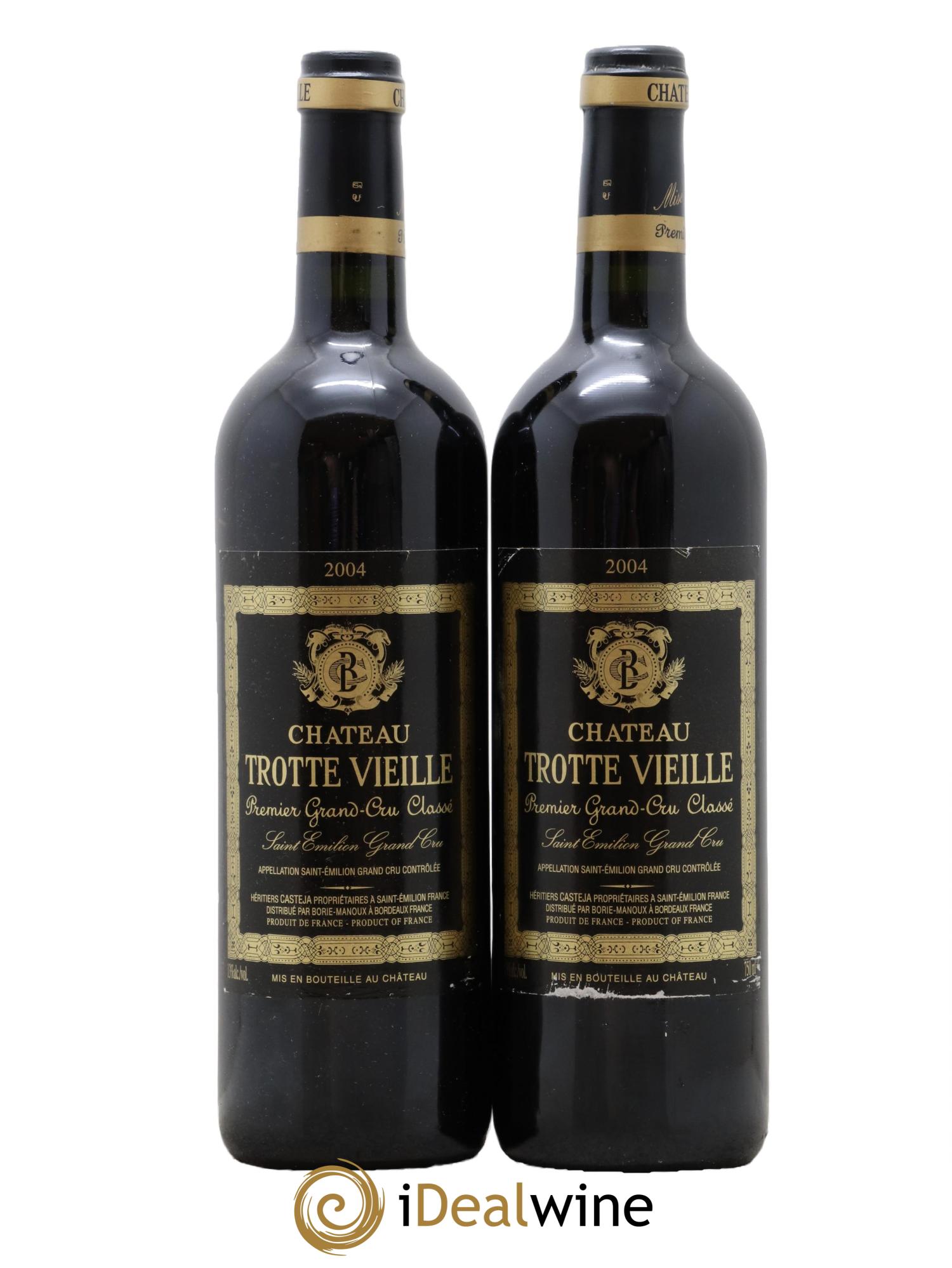 Château Trotte Vieille 1er Grand Cru Classé B 2004 - Posten von 2 Flaschen - 0