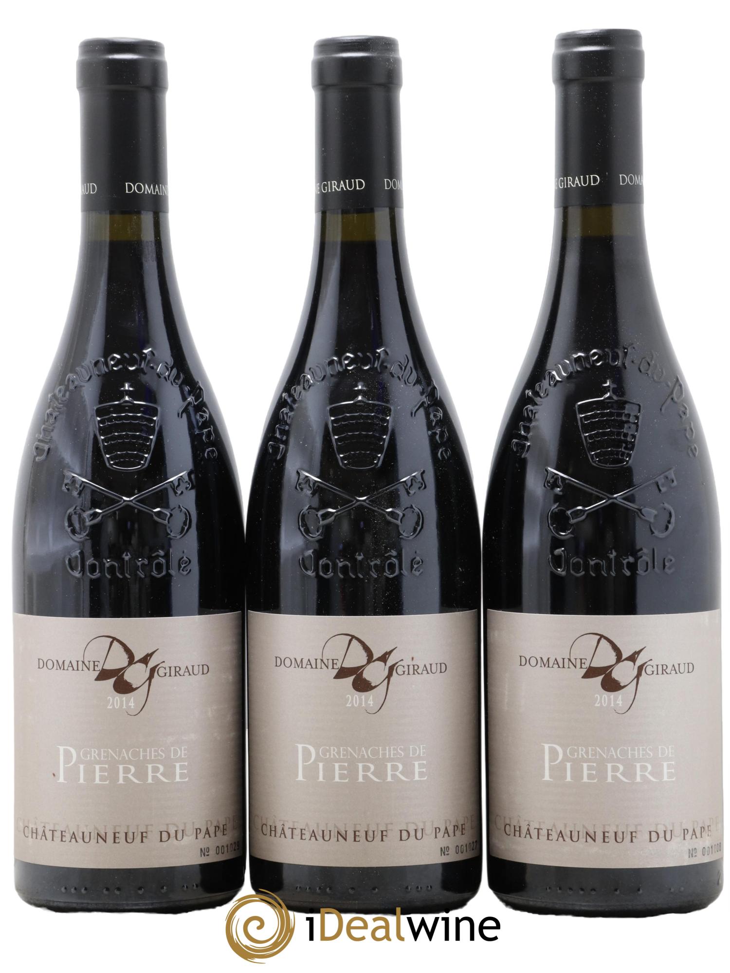 Châteauneuf-du-Pape Les Grenaches De Pierre Giraud (Domaine) 2014 - Lotto di 6 bottiglie - 2