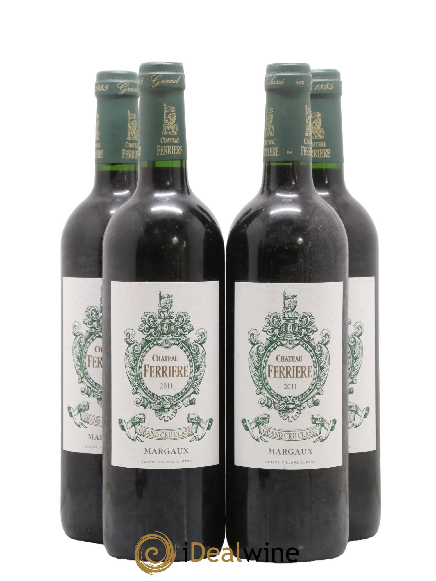 Château Ferrière 3ème Grand Cru Classé 2011 - Lot de 4 bouteilles - 0