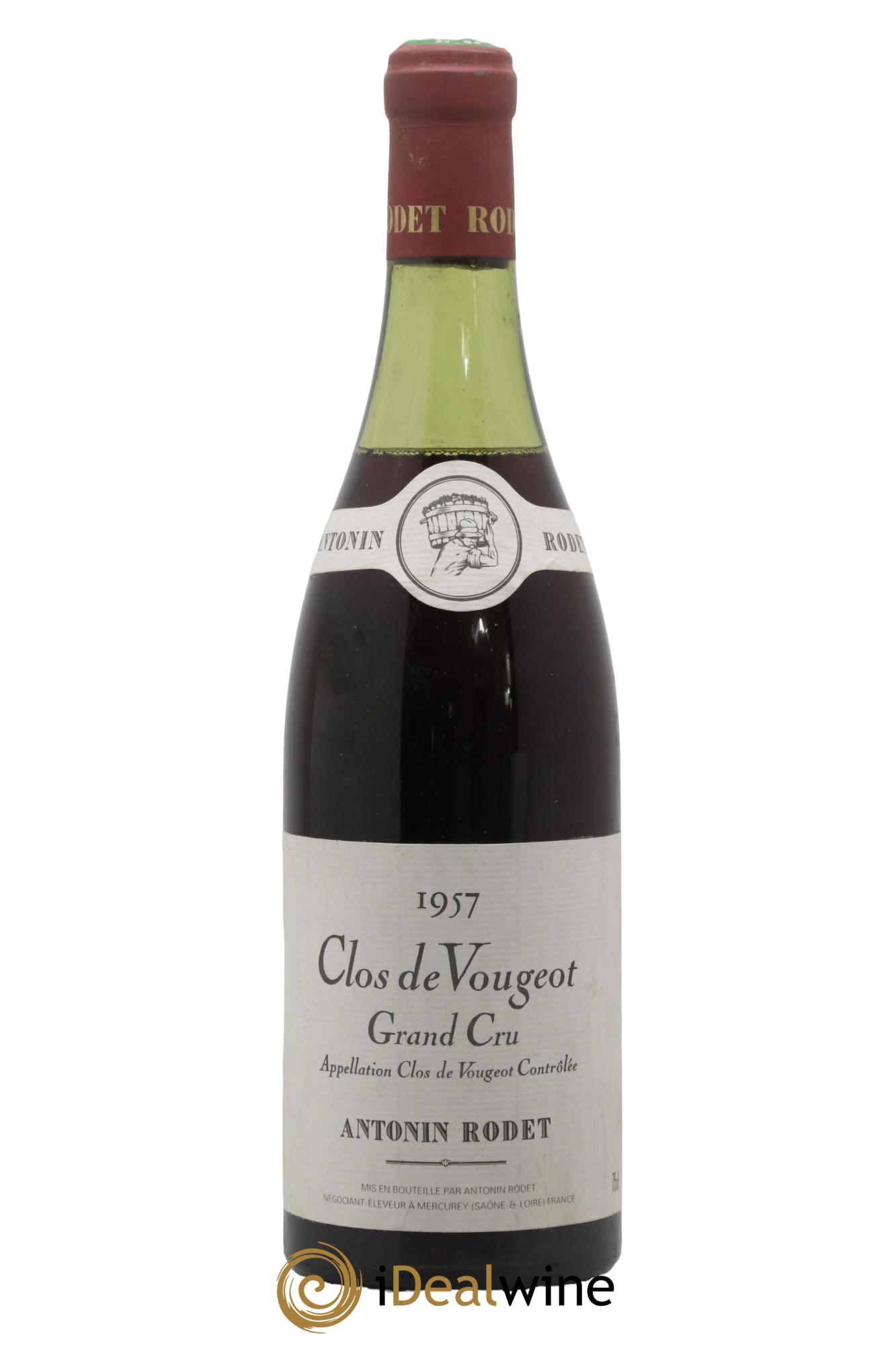 Clos de Vougeot Grand Cru Domaine Antoine Rodet 1957 - Lotto di 1 bottiglia - 0