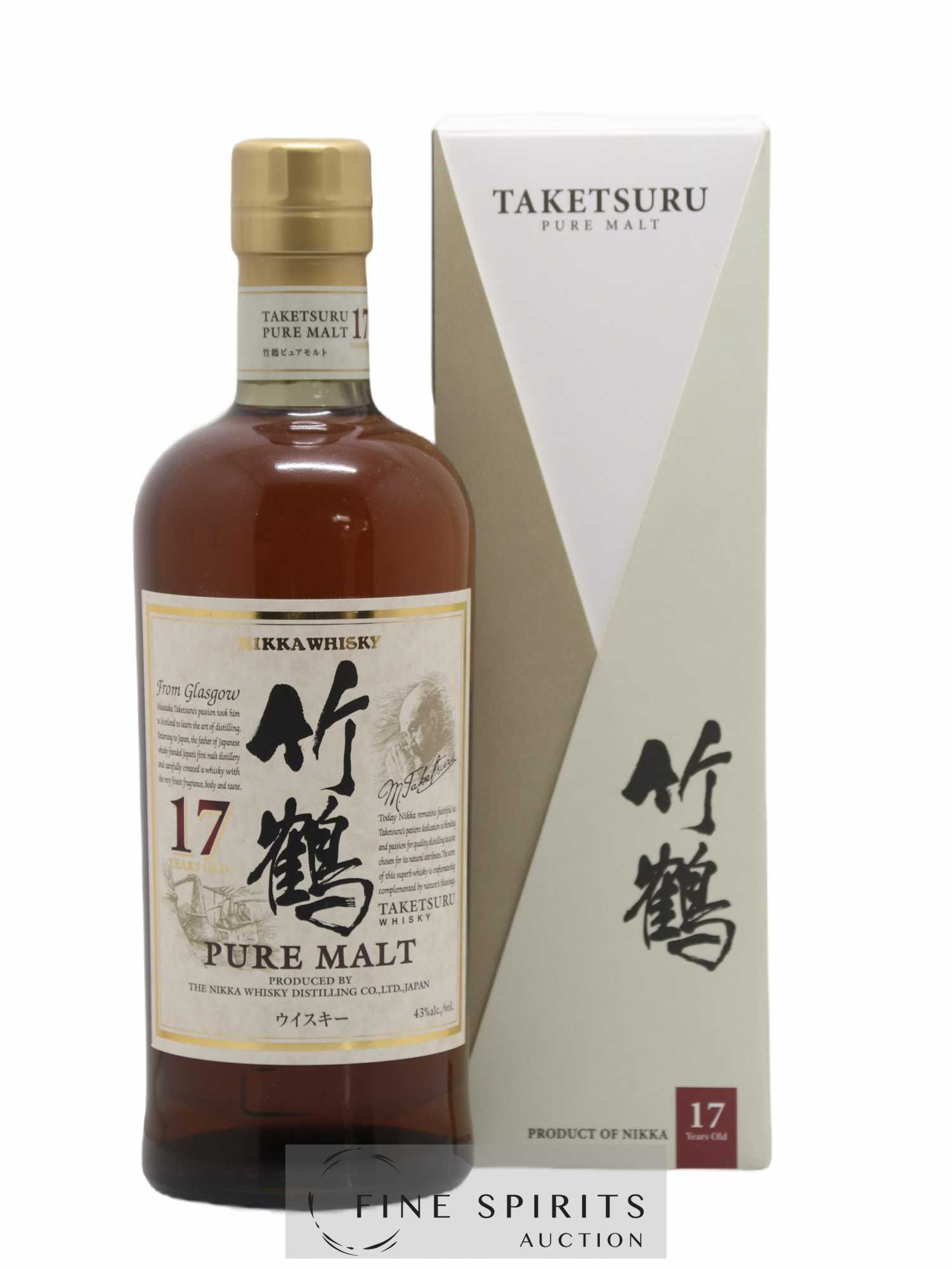 Taketsuru 17 years Of. Pure Malt Nikka Whisky  - Lot de 1 bouteille - 0