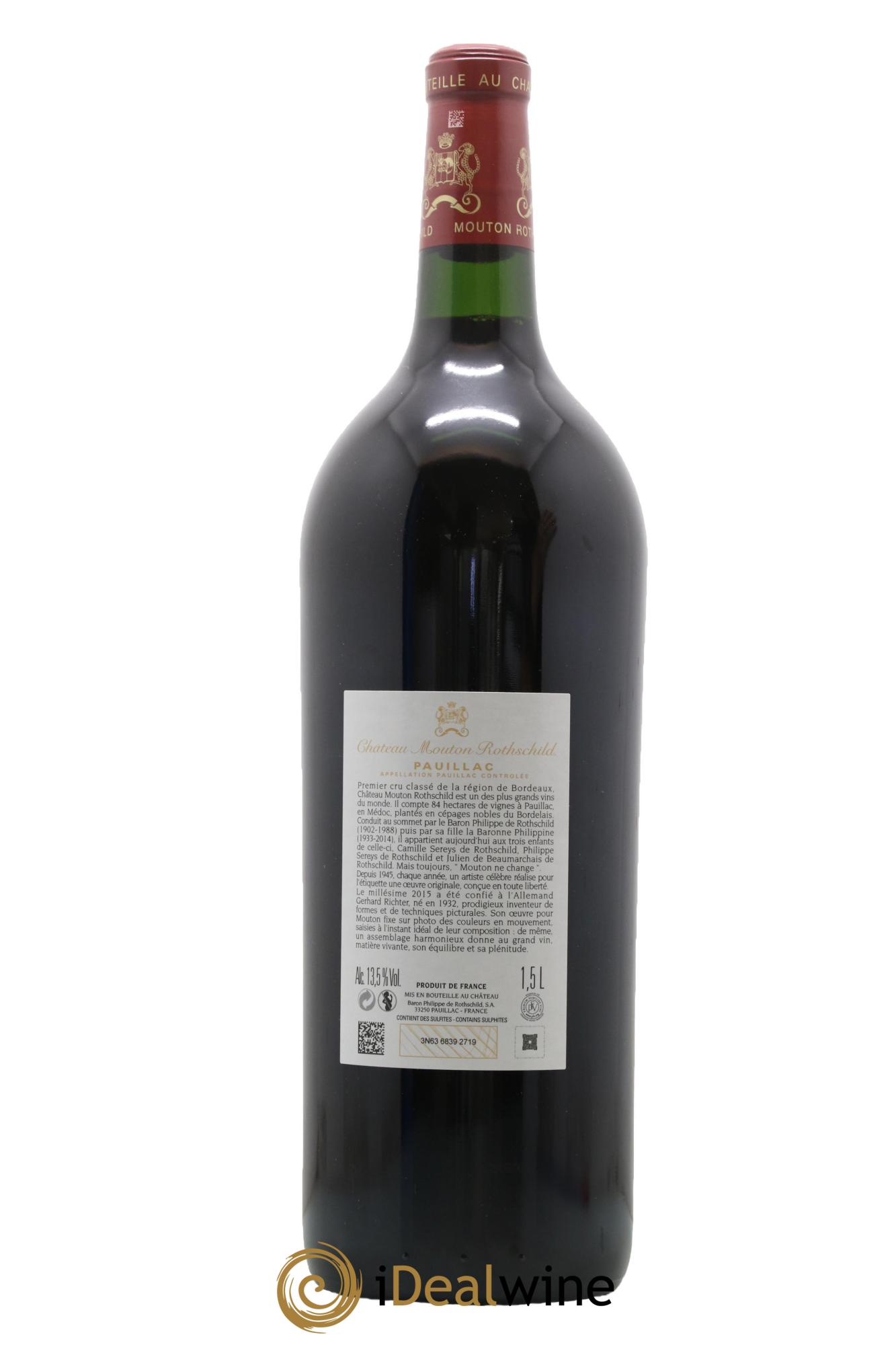 Château Mouton Rothschild 1er Grand Cru Classé 2015 - Lot de 1 magnum - 1