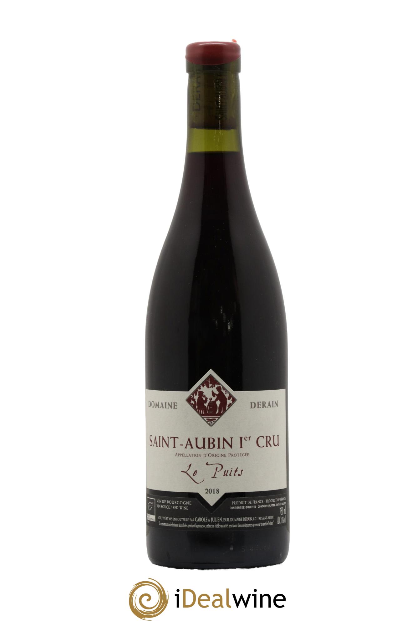 Saint-Aubin 1er Cru Le Puits Catherine et Dominique Derain 2018 - Lot de 1 bouteille - 0