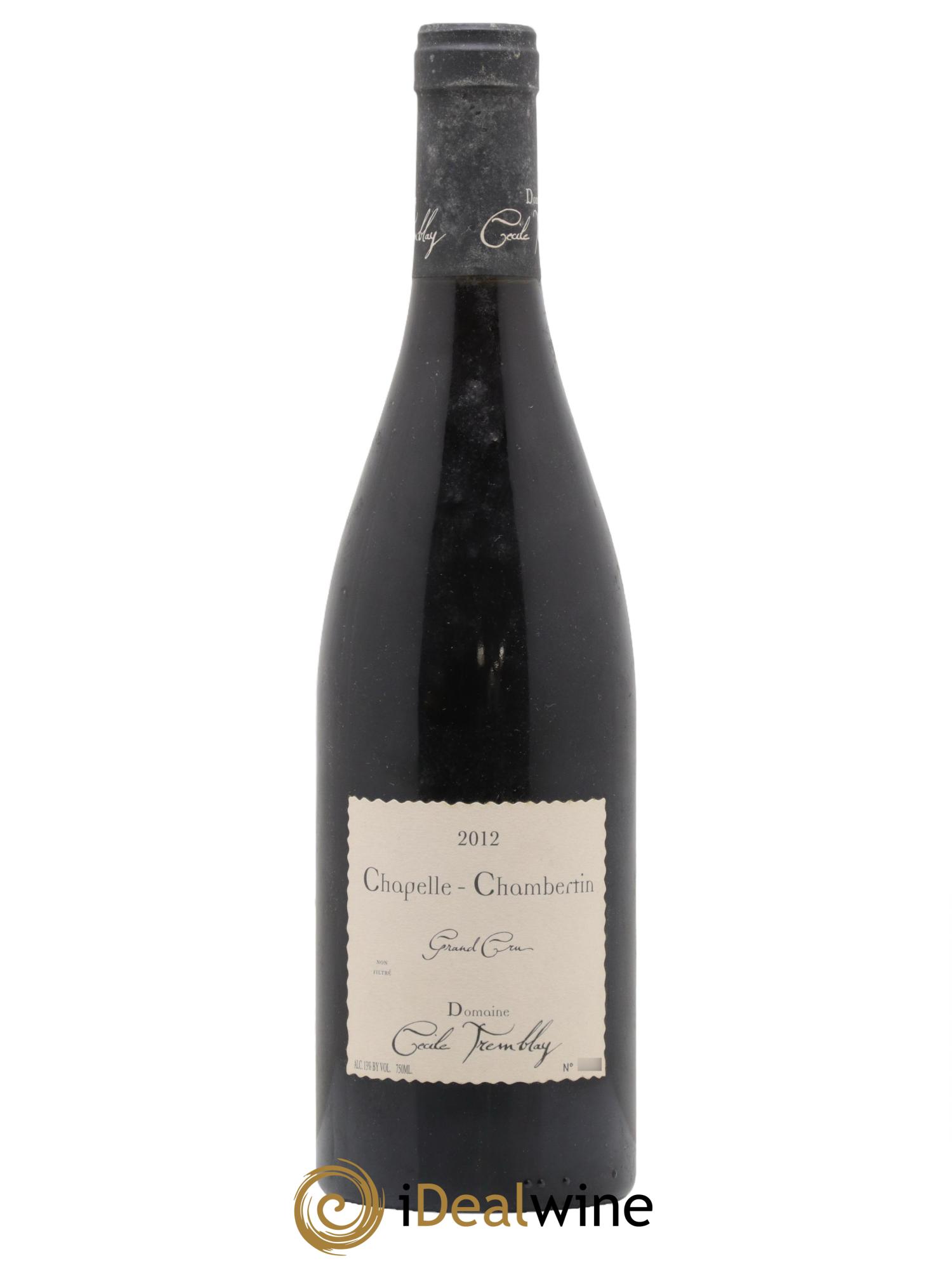 Chapelle-Chambertin Grand Cru Cécile Tremblay 2012 - Lot de 1 bouteille - 0