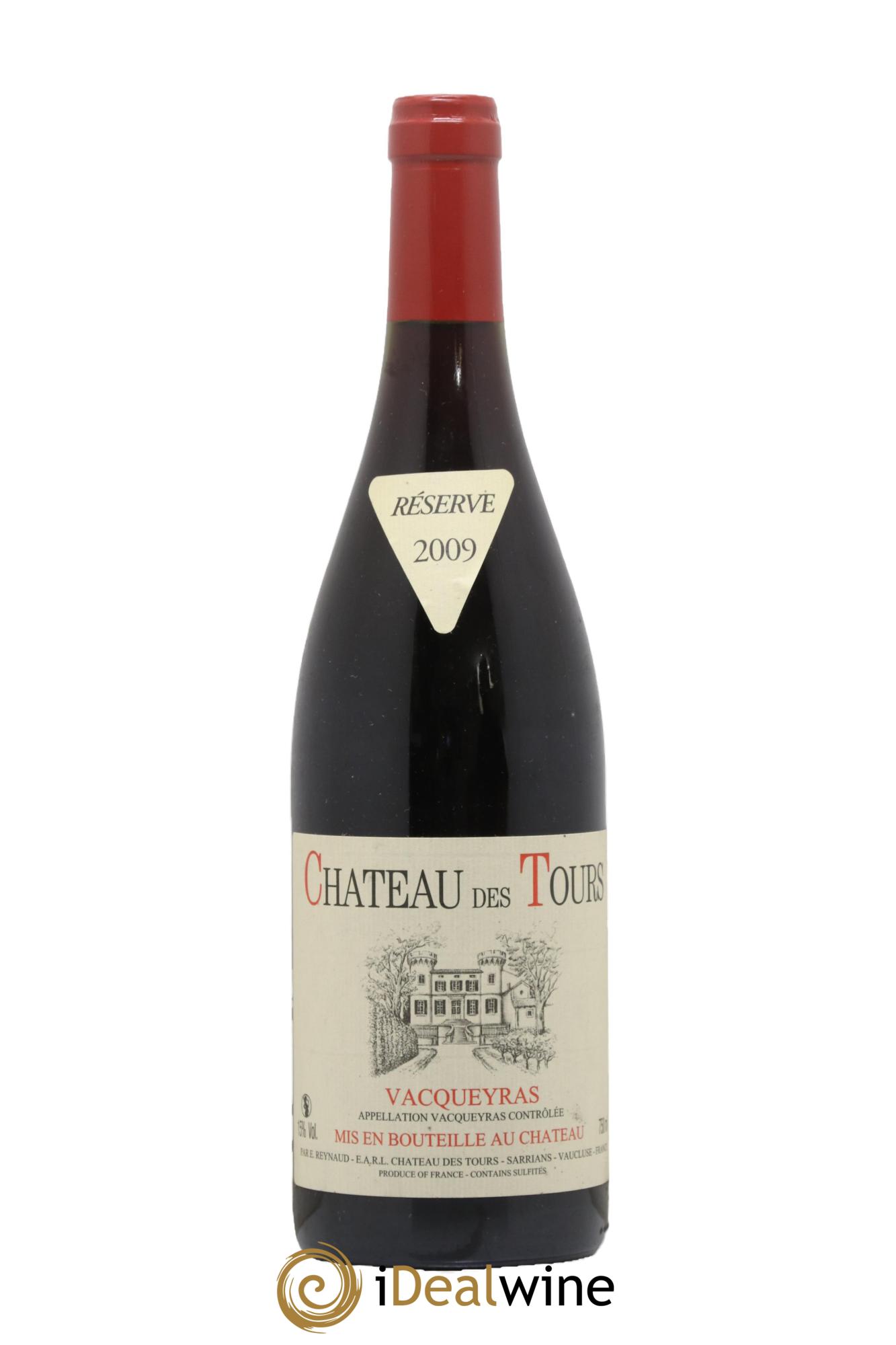 Vacqueyras Château des Tours Emmanuel Reynaud 2009 - Posten von 1 Flasche - 0