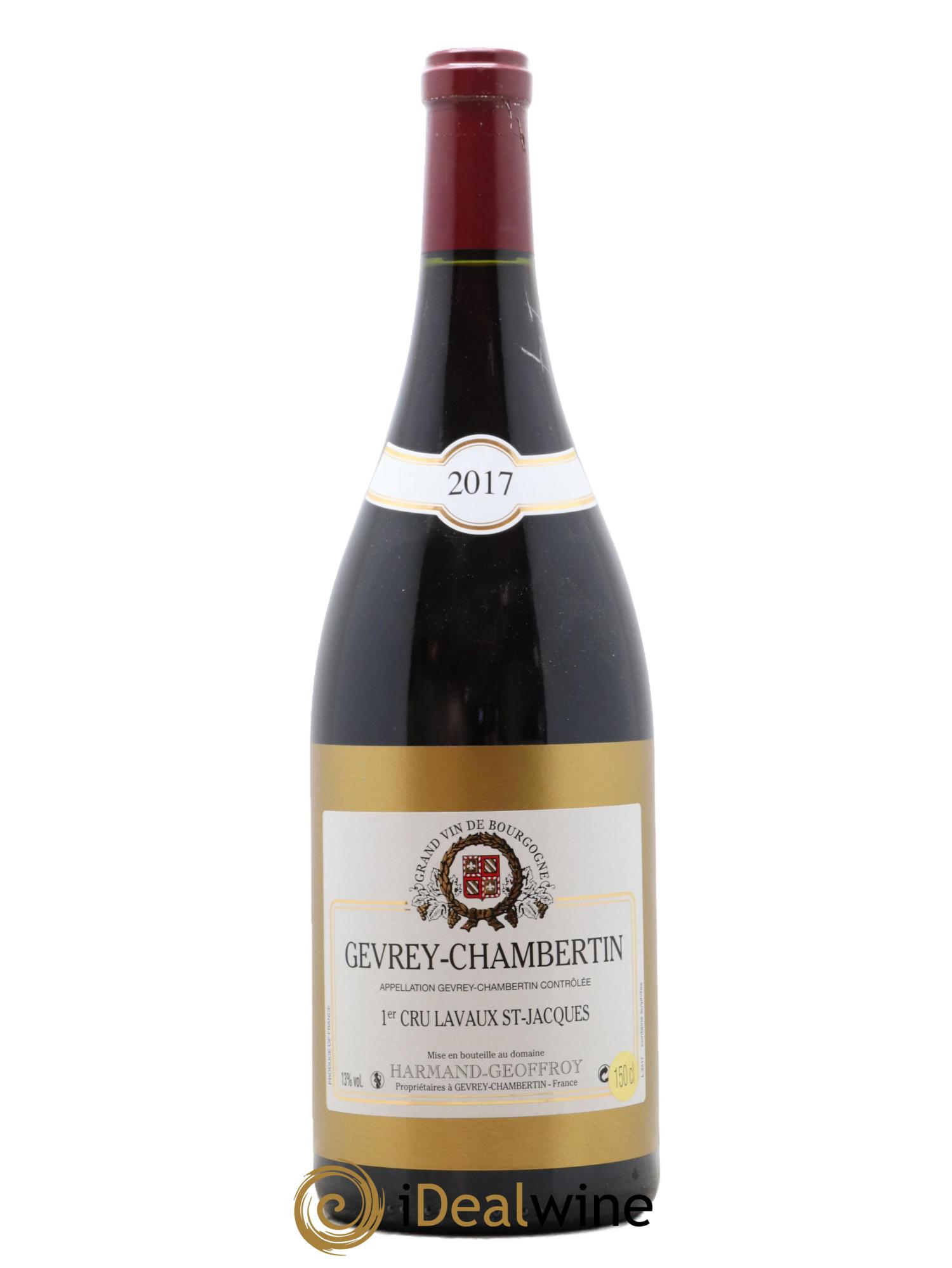 Gevrey-Chambertin 1er Cru Lavaux Saint Jacques Harmand-Geoffroy (Domaine) 2017 - Lot de 1 magnum - 0