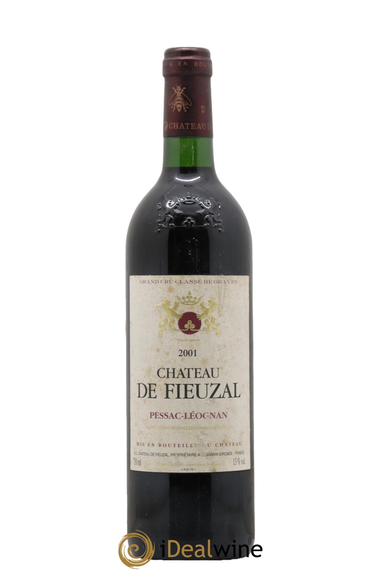 Château de Fieuzal Cru Classé de Graves  2001 - Lotto di 1 bottiglia - 0