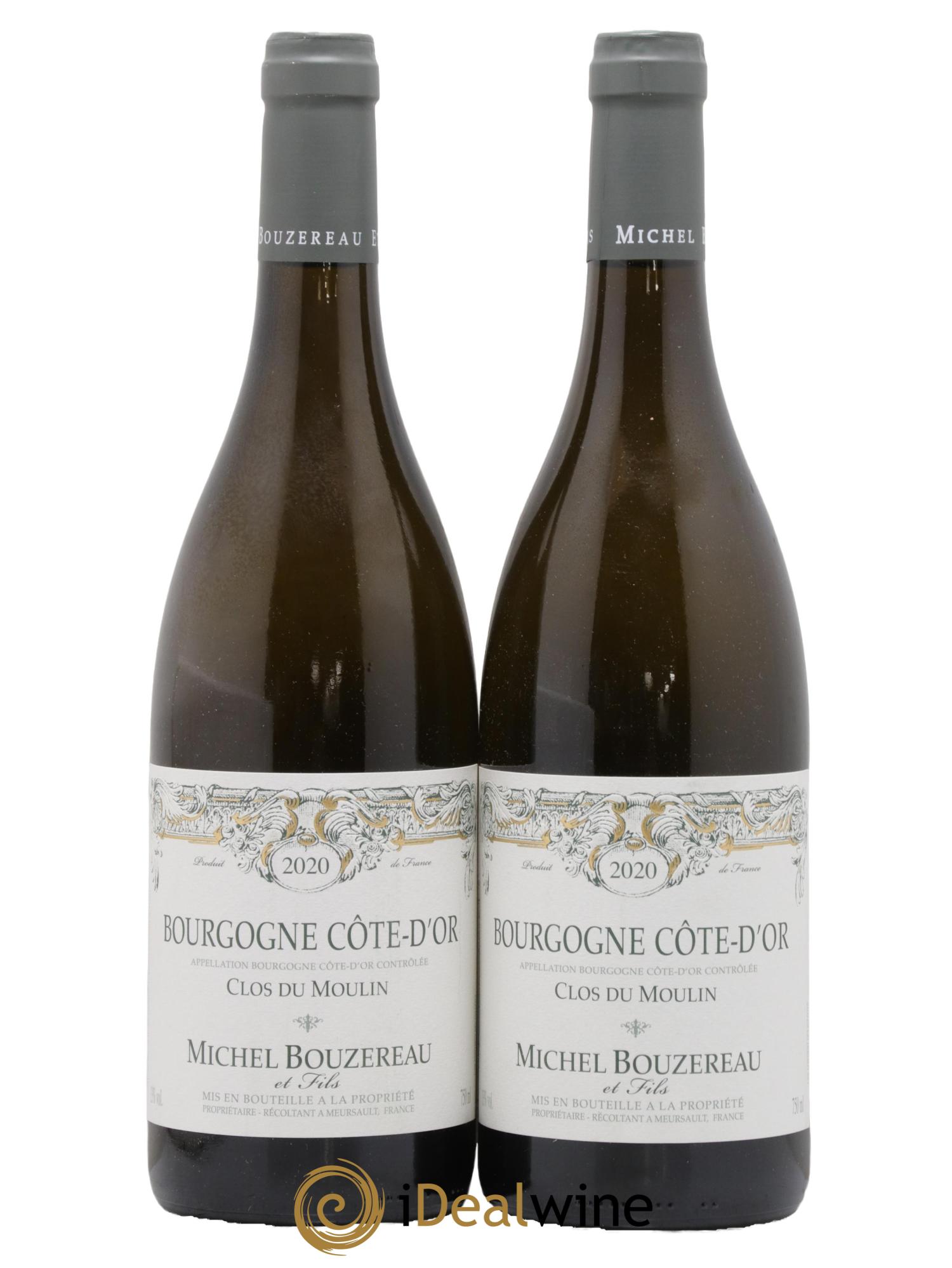 Bourgogne Côte d'Or Clos du Moulin Michel Bouzereau et Fils (Domaine) 2020 - Lotto di 2 bottiglie - 0