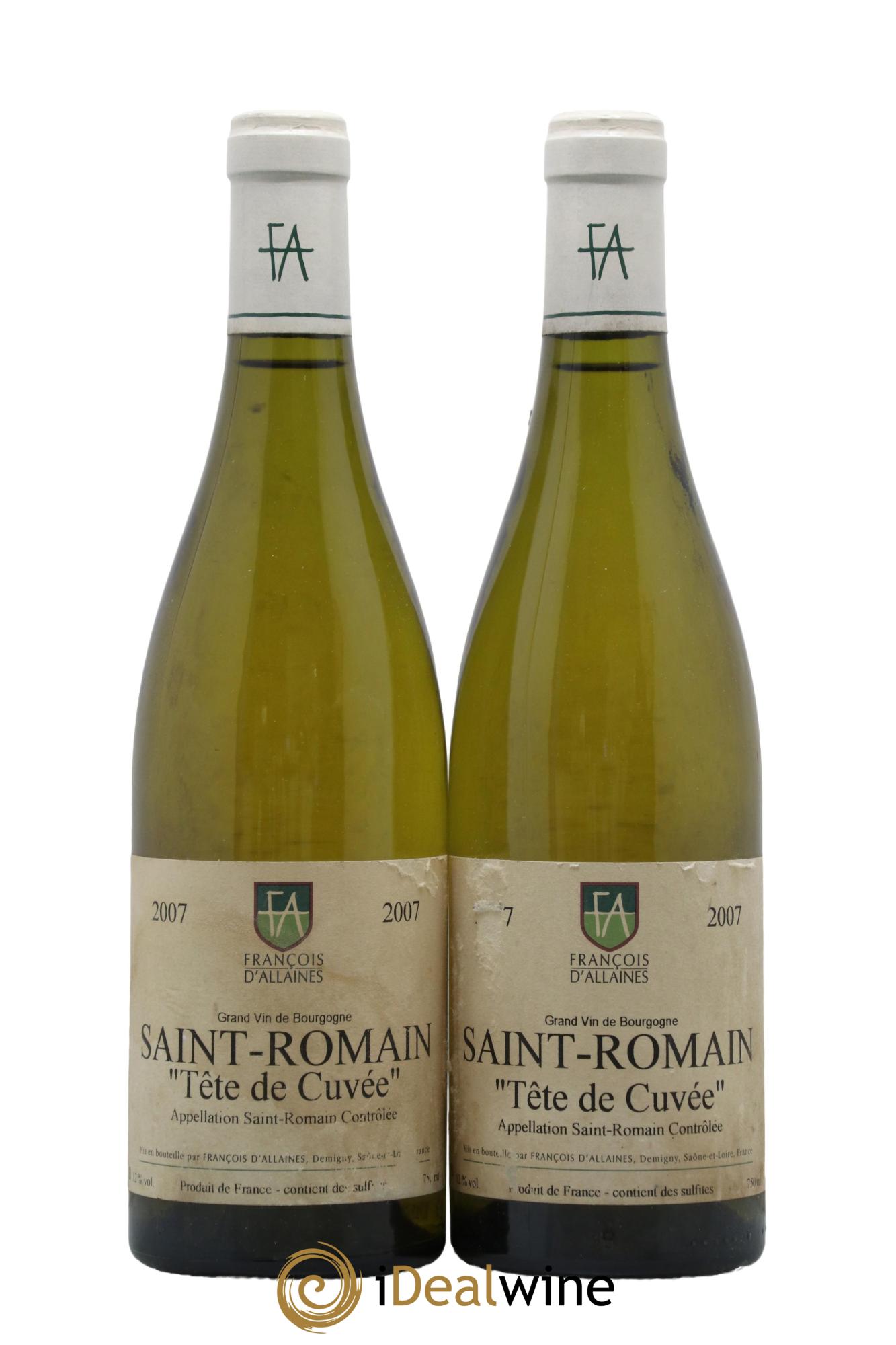 Saint-Romain Tête de cuvée Maison François d'Allaines 2007 - Lotto di 2 bottiglie - 0