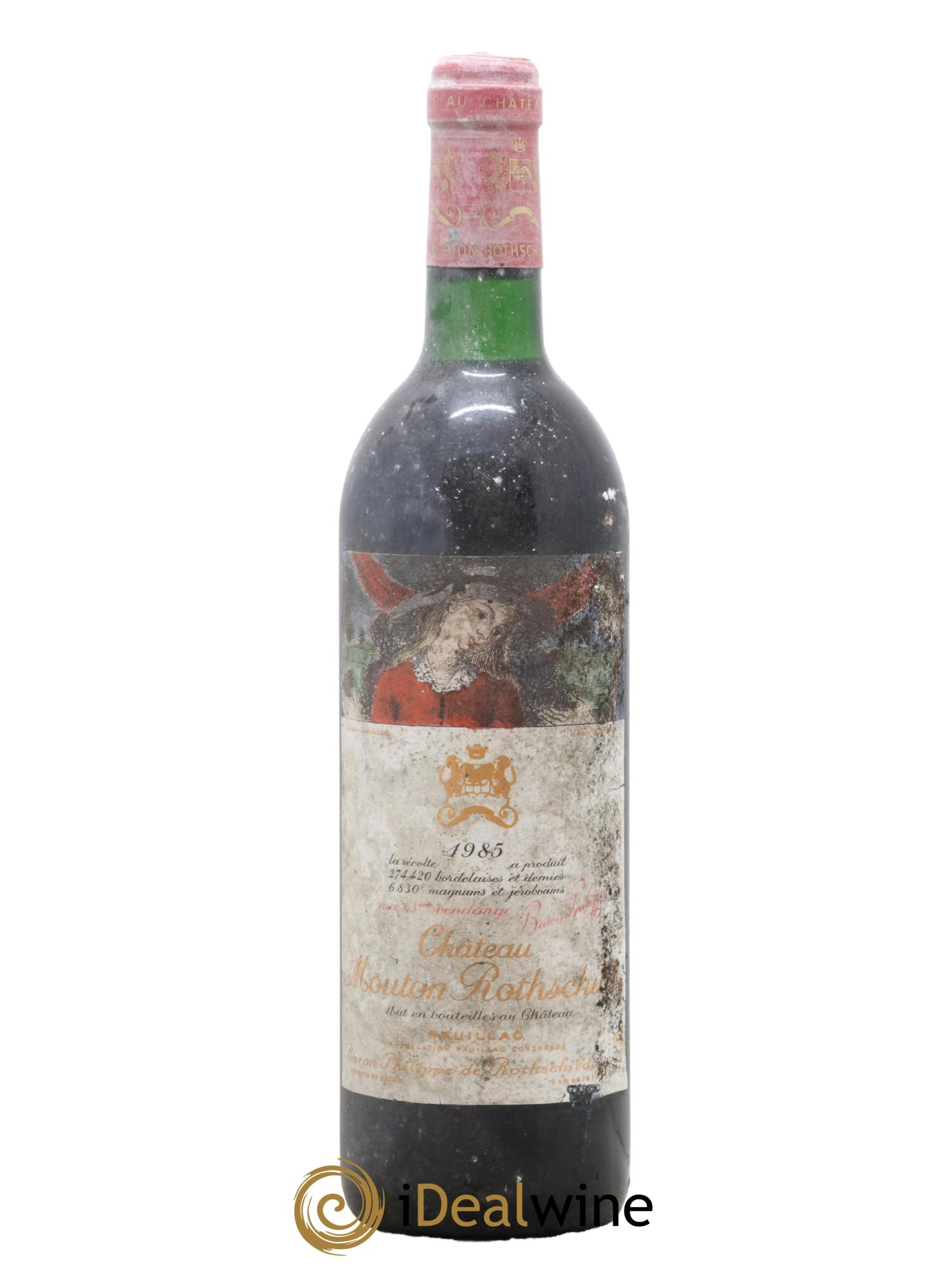 Château Mouton Rothschild 1er Grand Cru Classé  1985 - Posten von 1 Flasche - 0