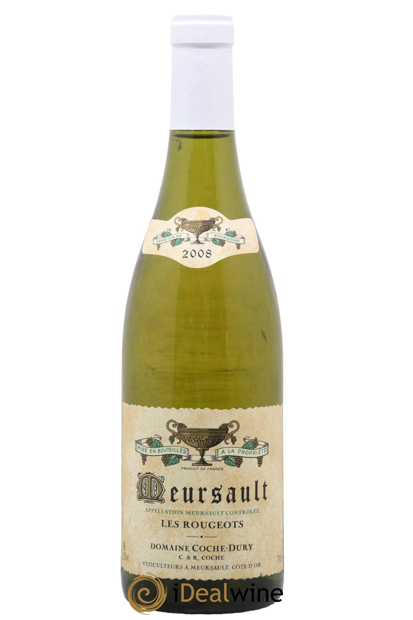 Meursault Les Rougeots Coche Dury (Domaine) 2008 - Lot de 1 bouteille - 0