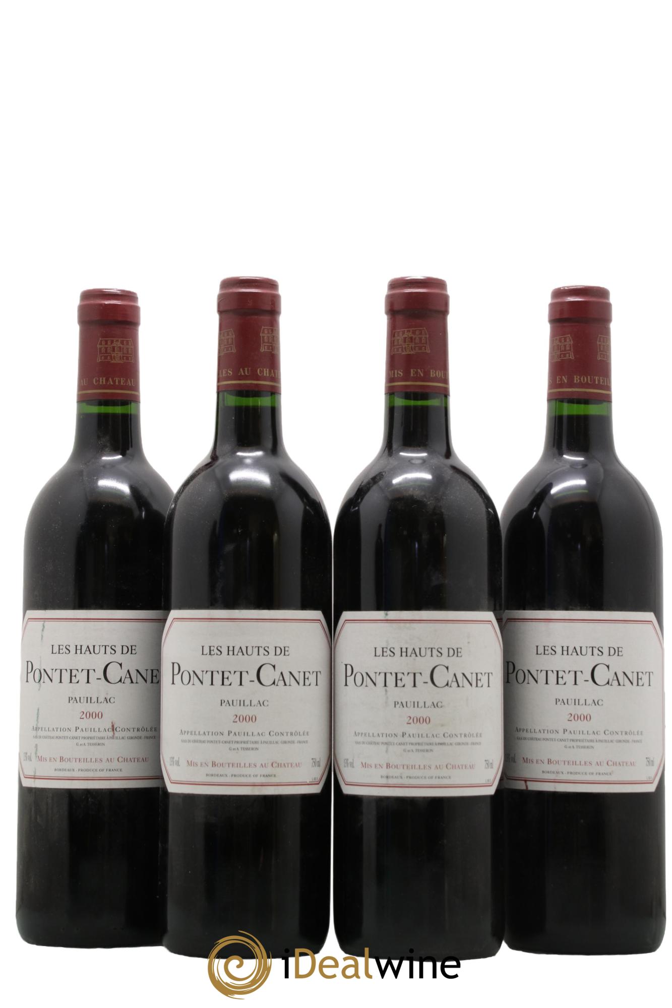 Les Hauts de Pontet-Canet Second Vin 2000 - Posten von 4 Flaschen - 0