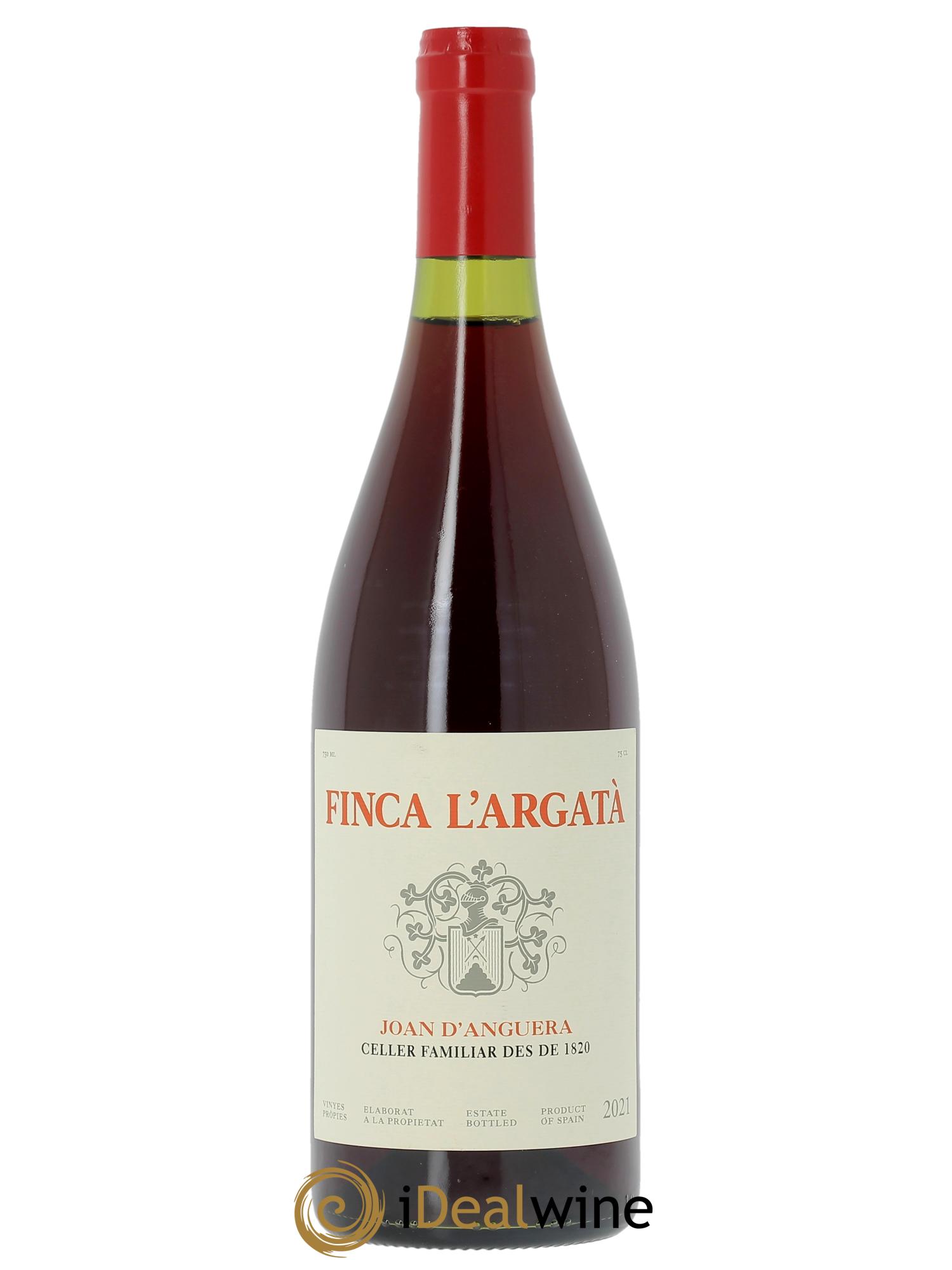 Montsant DO Celler Joan d'Anguera Finca L'Argata  2021 - Lot de 1 bouteille - 0