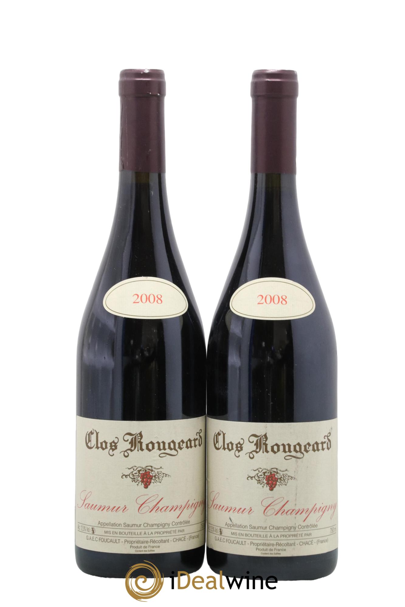 Saumur-Champigny Clos Rougeard 2008 - Lot de 2 bouteilles - 0