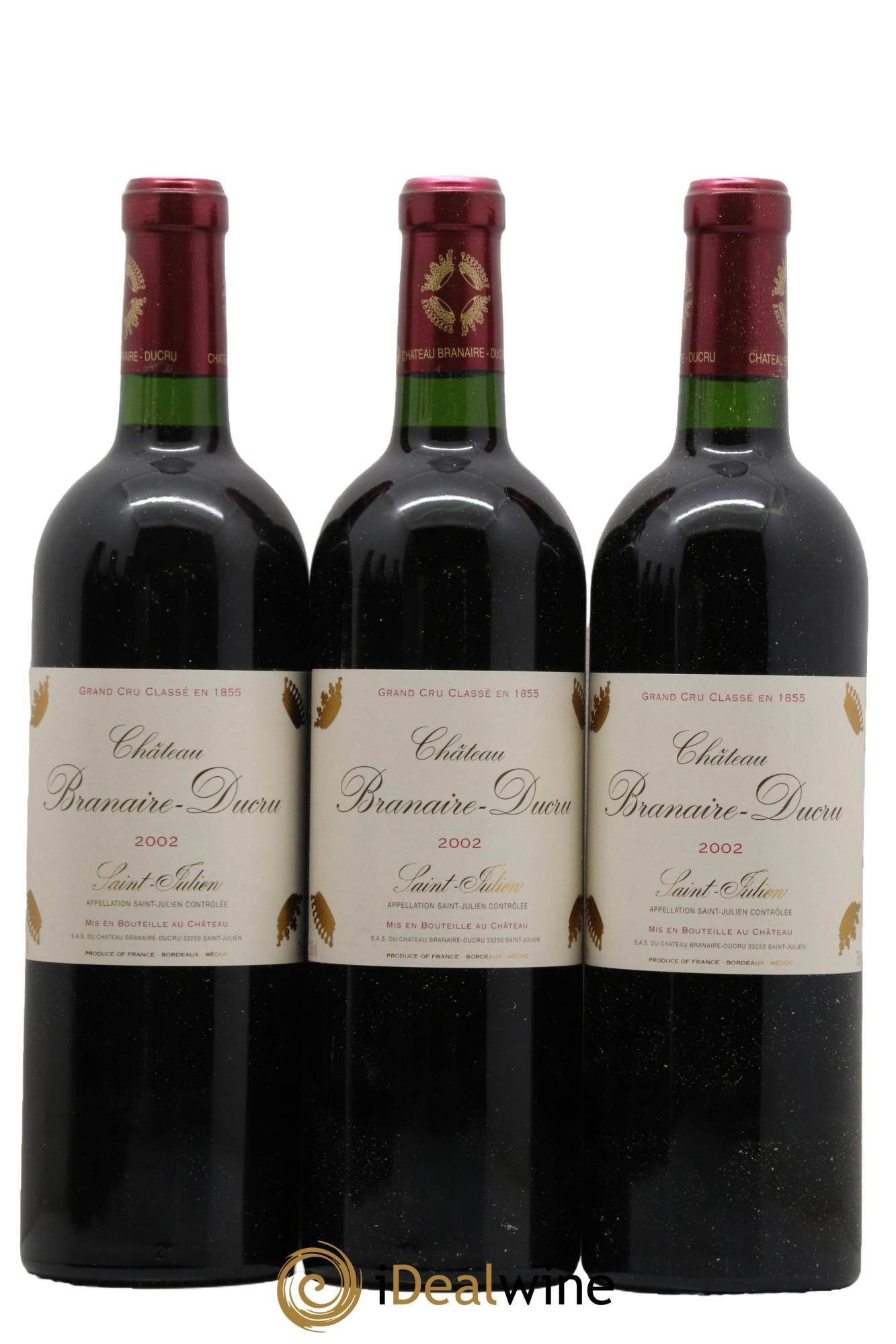 Château Branaire Ducru 4ème Grand Cru Classé 2002 - Lot de 12 bouteilles - 3