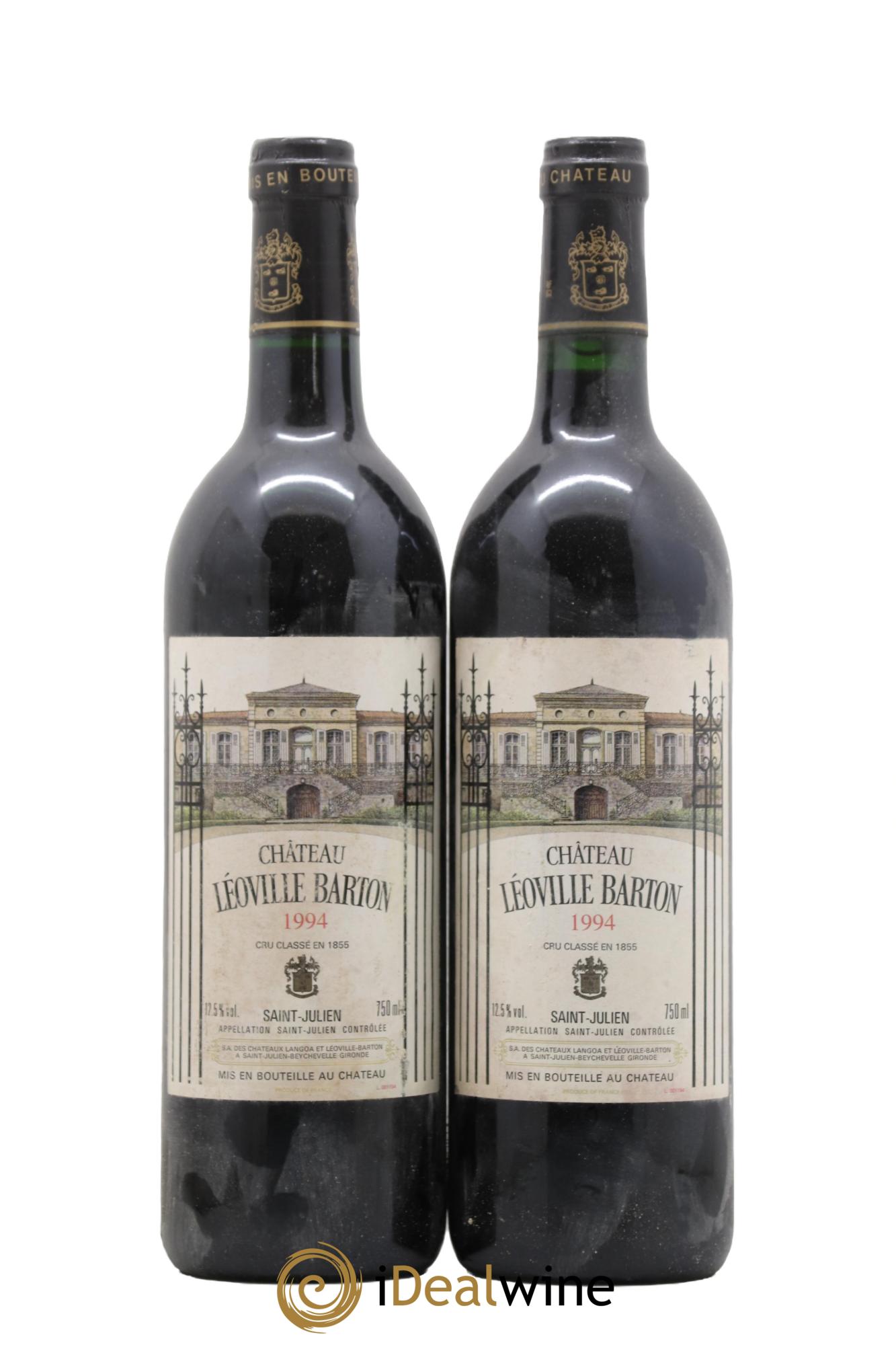 Château Léoville Barton 2ème Grand Cru Classé 1994 - Lot of 2 bottles - 0