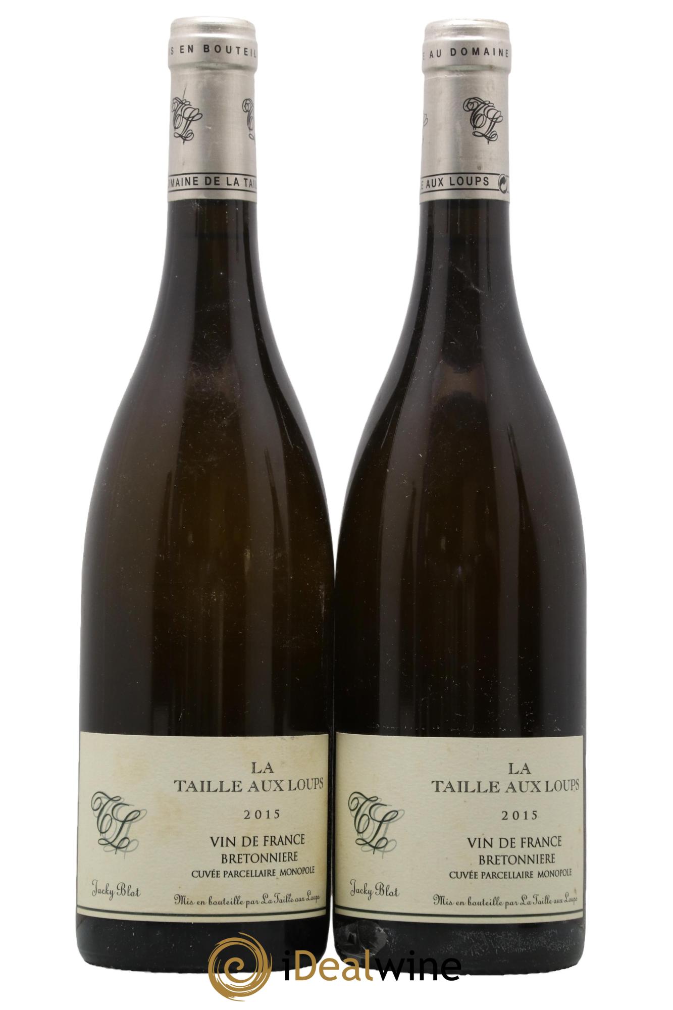 Vin de France Bretonnière La Taille aux Loups - Jacky Blot 2015 - Lot of 2 bottles - 0