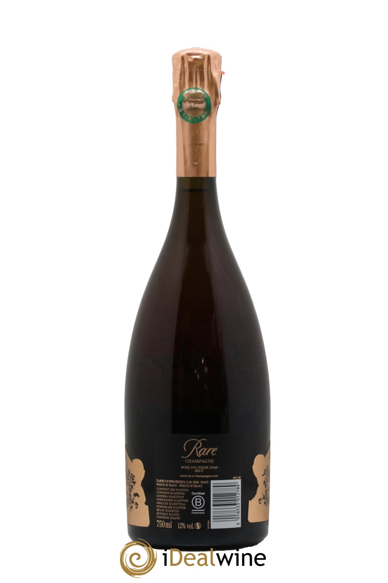 Rare Piper Heidsieck 2014 - Lot de 1 bouteille - 1