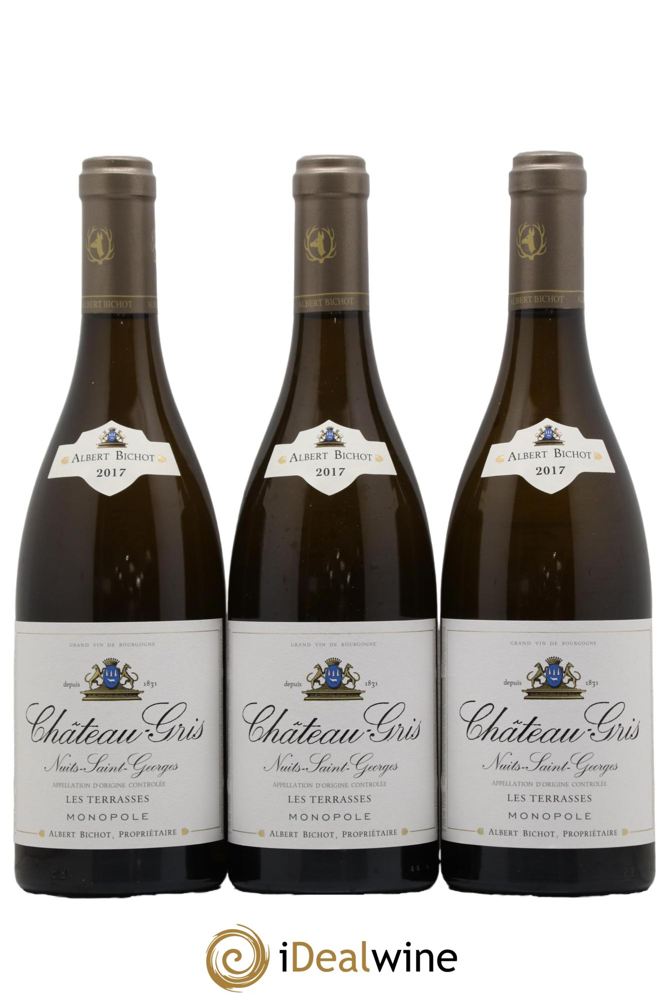 Nuits Saint-Georges Les Terrasses Château Gris - Albert Bichot  2017 - Lotto di 3 bottiglie - 0