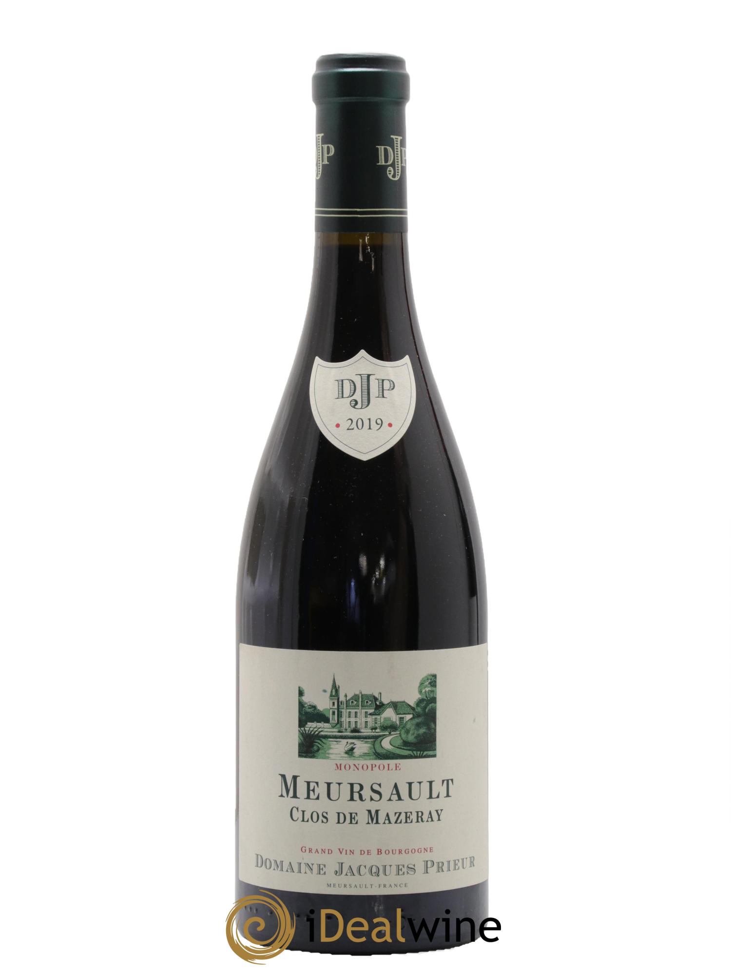 Meursault Clos de Mazeray Monopole Jacques Prieur 2019 - Posten von 1 Flasche - 0