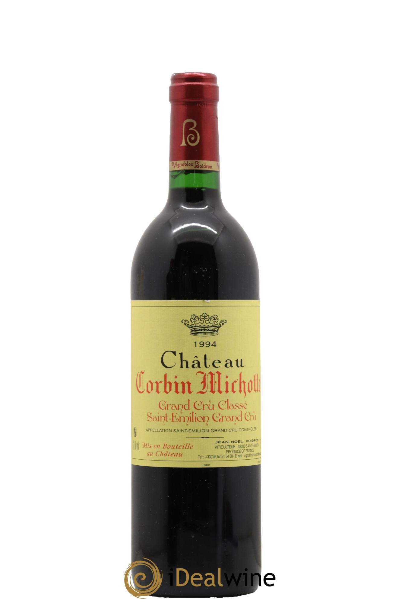 Château Corbin Michotte Grand Cru Classé 1994 - Lotto di 1 bottiglia - 0