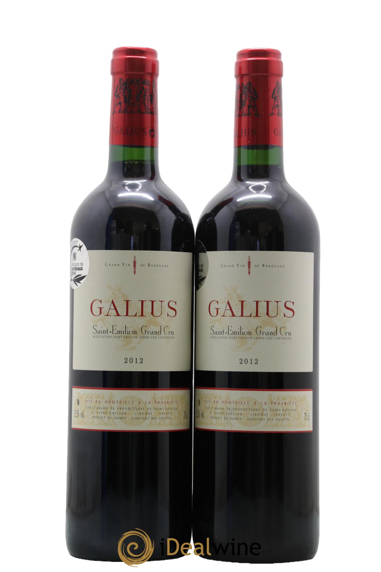 Château Galius 2012 - Lot de 2 bouteilles - 0