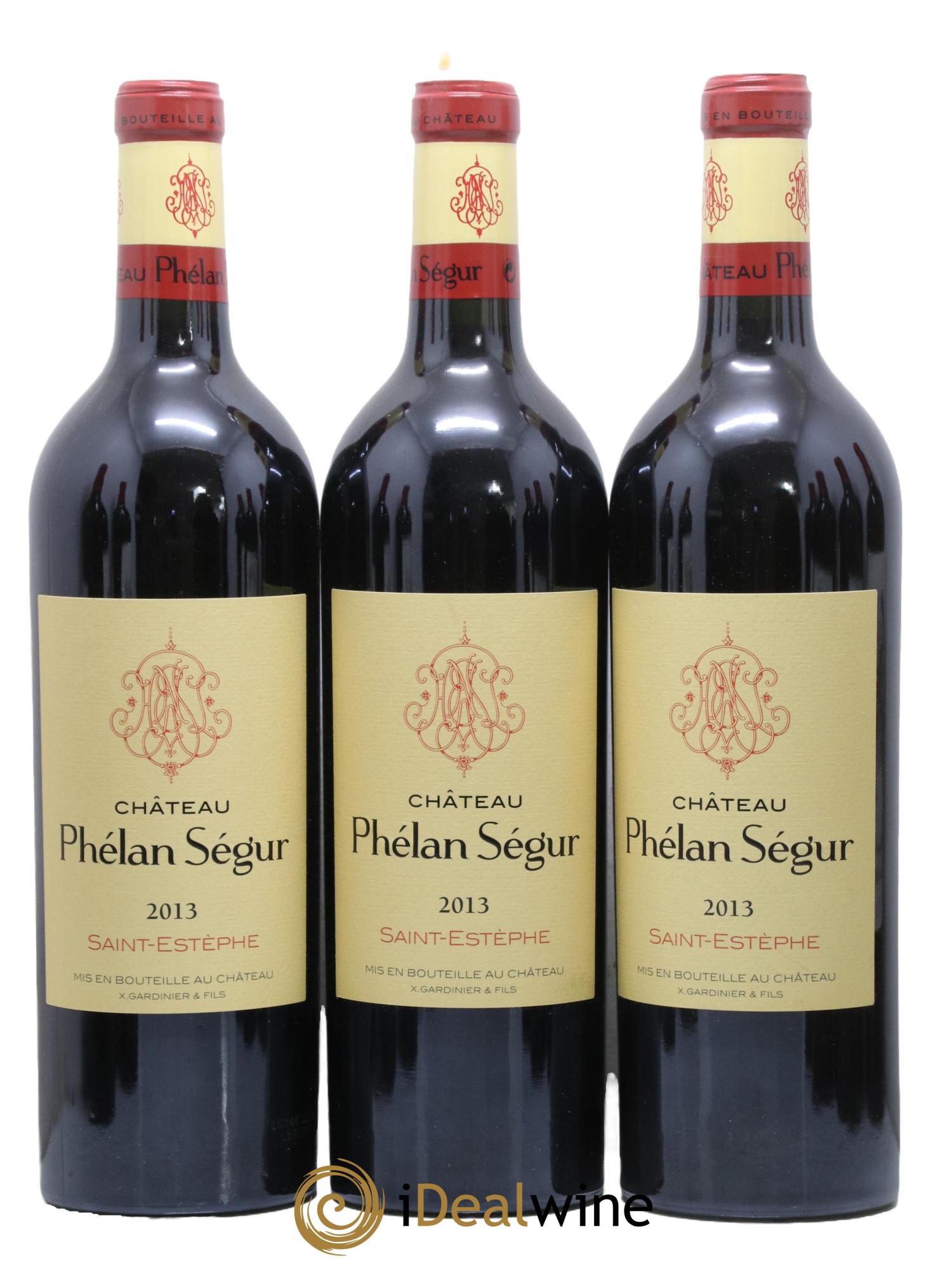 Château Phélan Ségur 2013 - Lotto di 3 bottiglie - 0