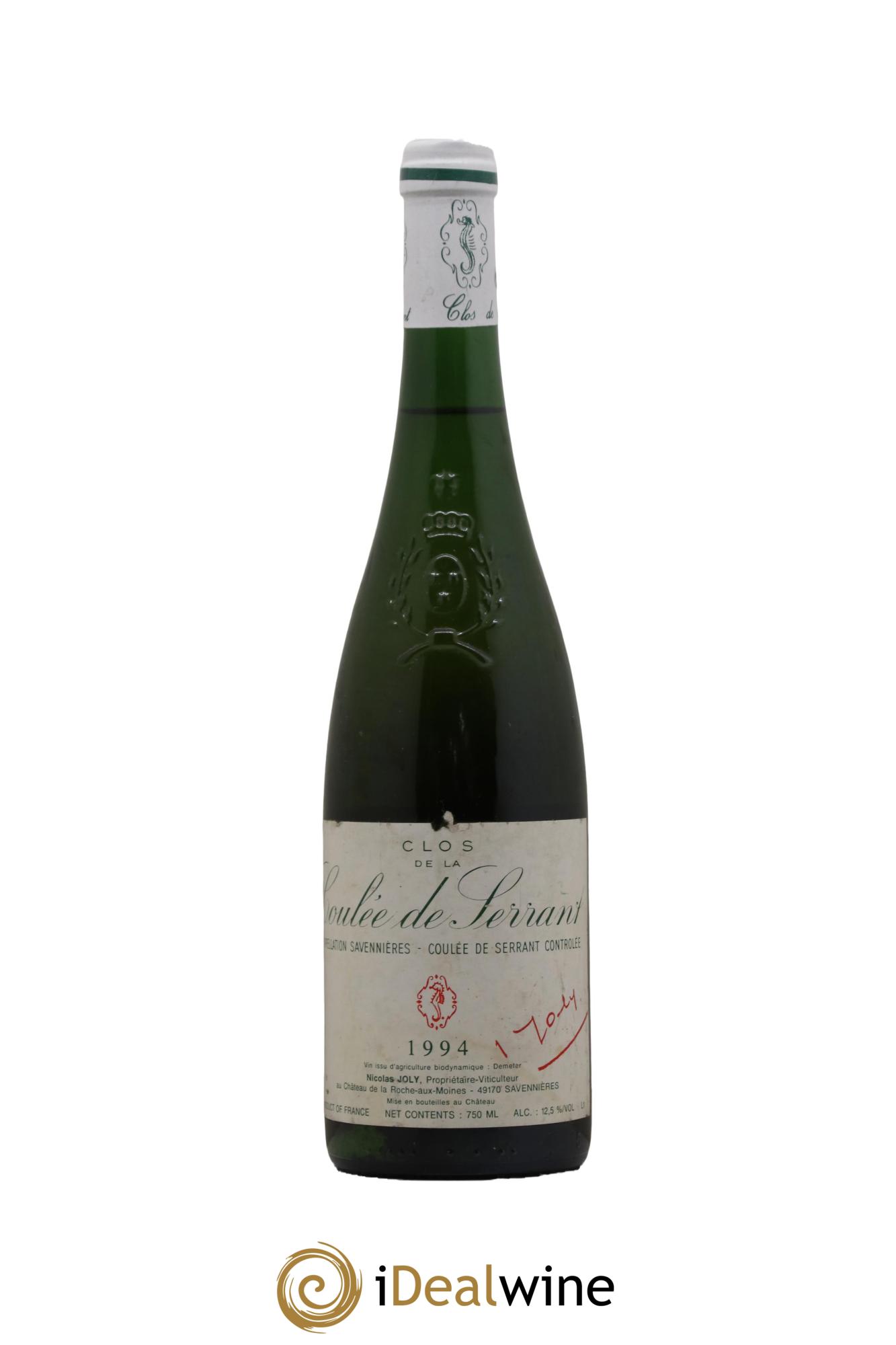 Savennières Clos de la Coulée de Serrant Vignobles de la Coulée de Serrant - Nicolas Joly  1994 - Lotto di 1 bottiglia - 0